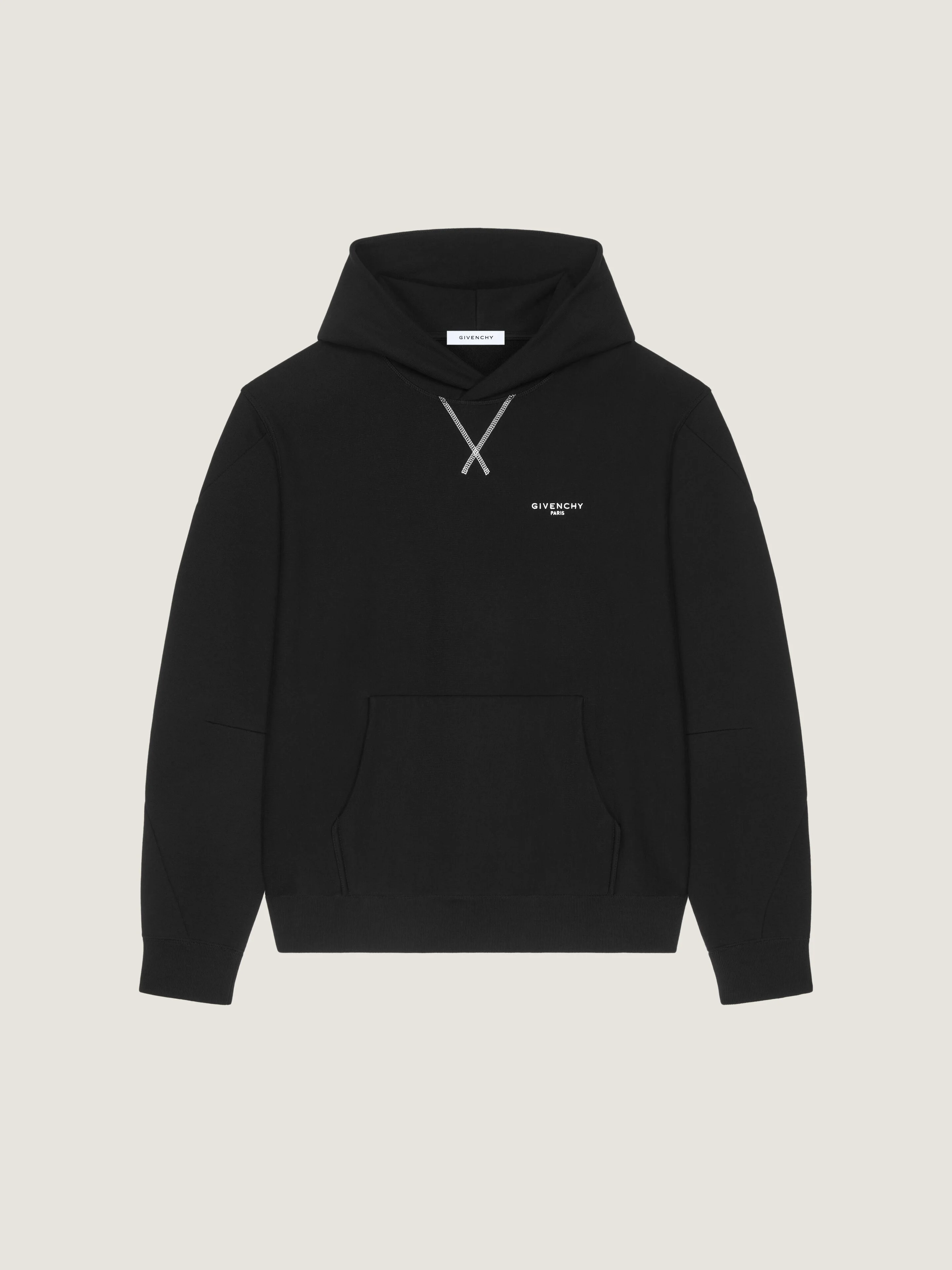 COUTURE SEAM HOODIE IN FLEECE EMBROIDERED GIVENCHY PARIS - 1