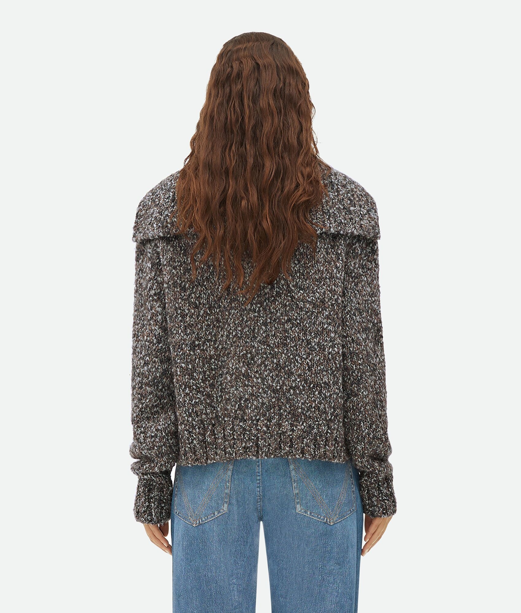 Alpaca Cardigan With Knot Buttons - 3