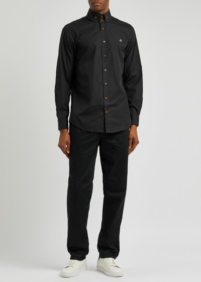 Vivienne Westwood Krall logo-embroidered cotton shirt outlook