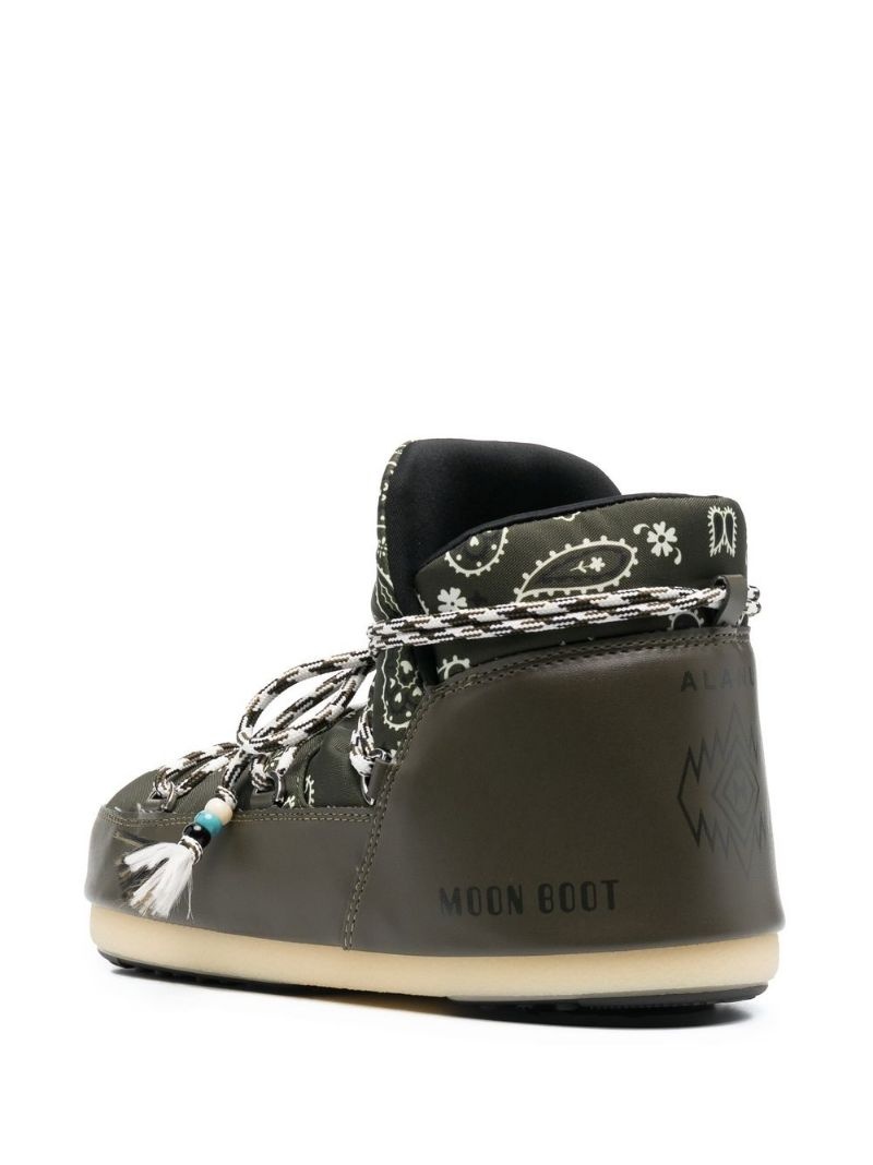 x Moon Boot bandana-print boots - 3