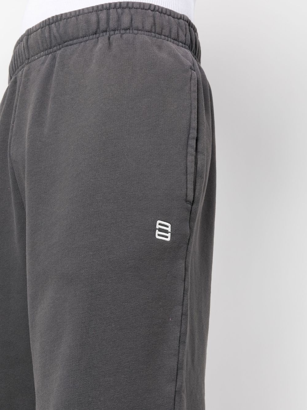 logo-print elasticated track shorts - 5