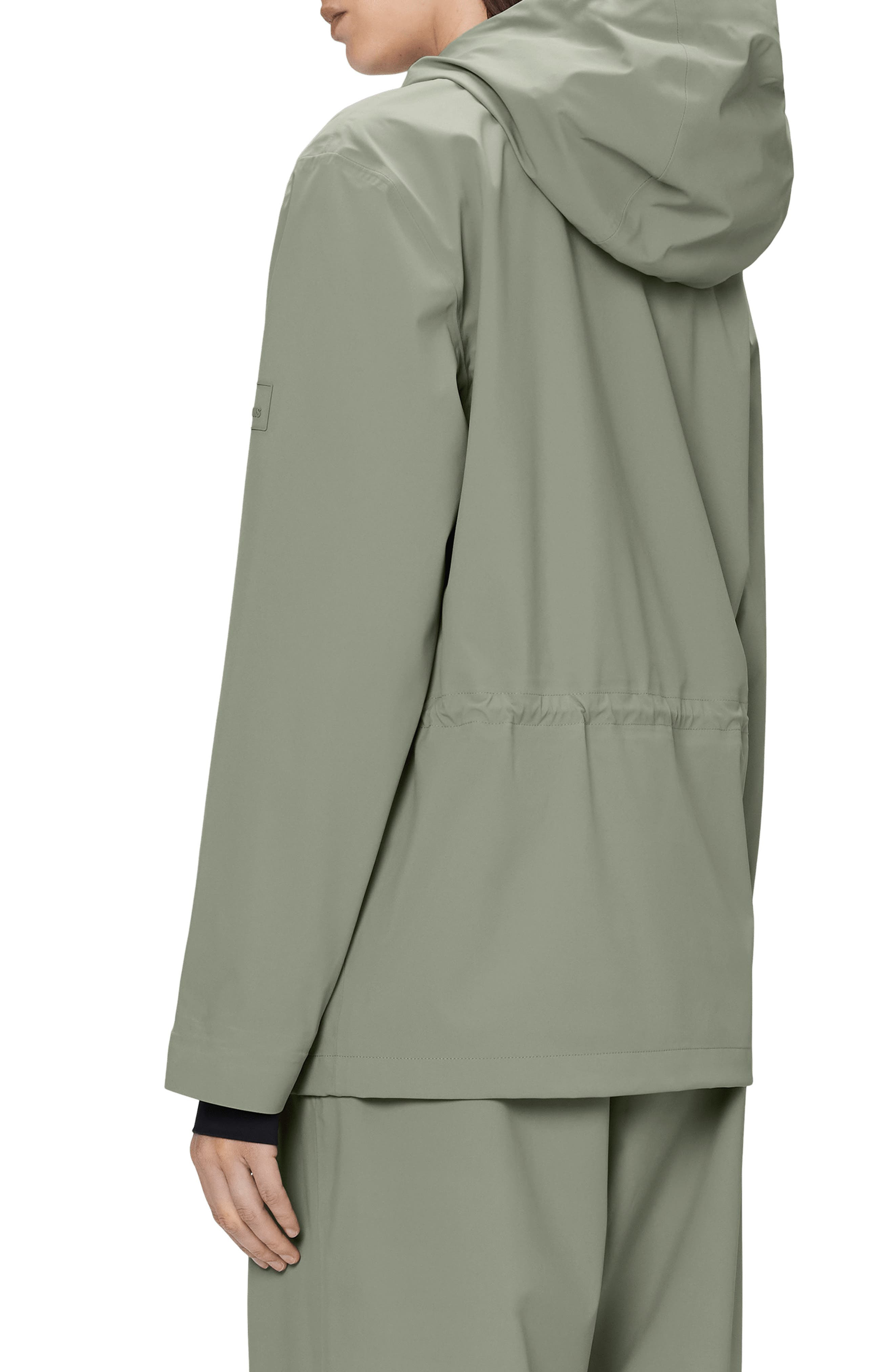 Rains Suva Hardshell Waterproof Hooded Rain Jacket in Drift at Nordstrom - 2