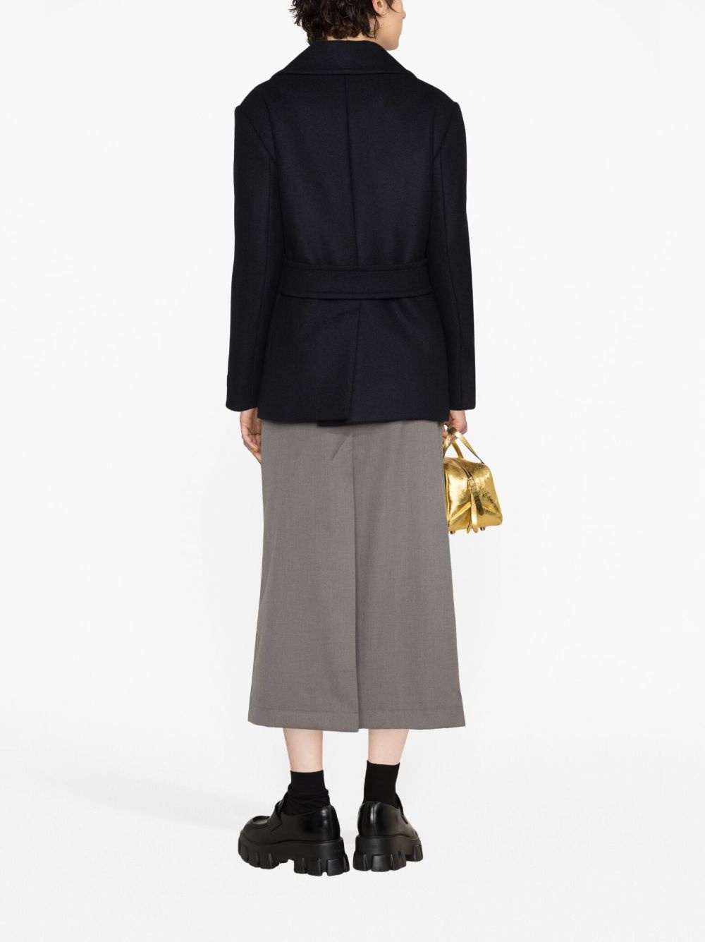 double-breasted wool jacket - 3