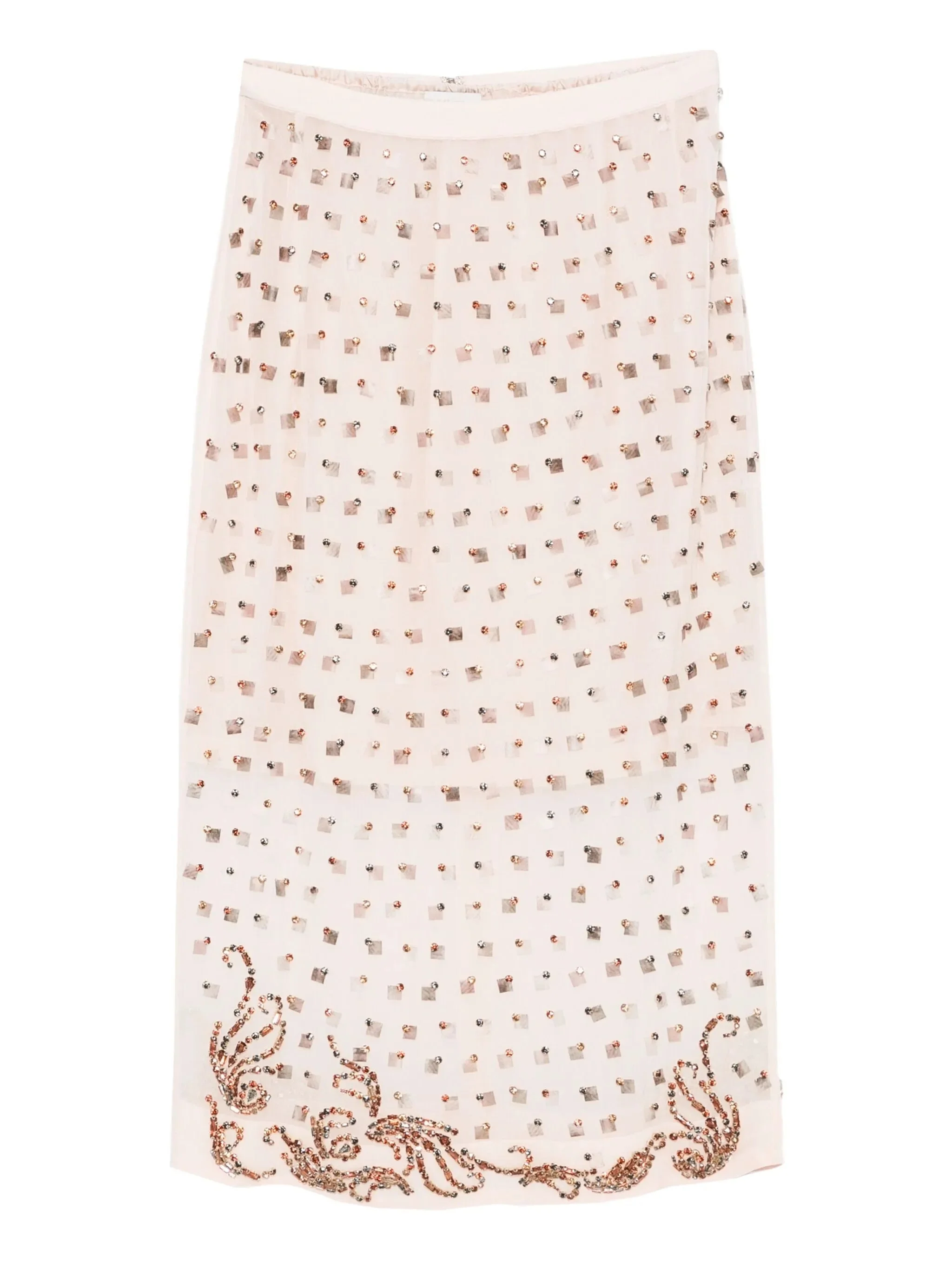 Dries Van Noten Embellished Floral Skirt - 1