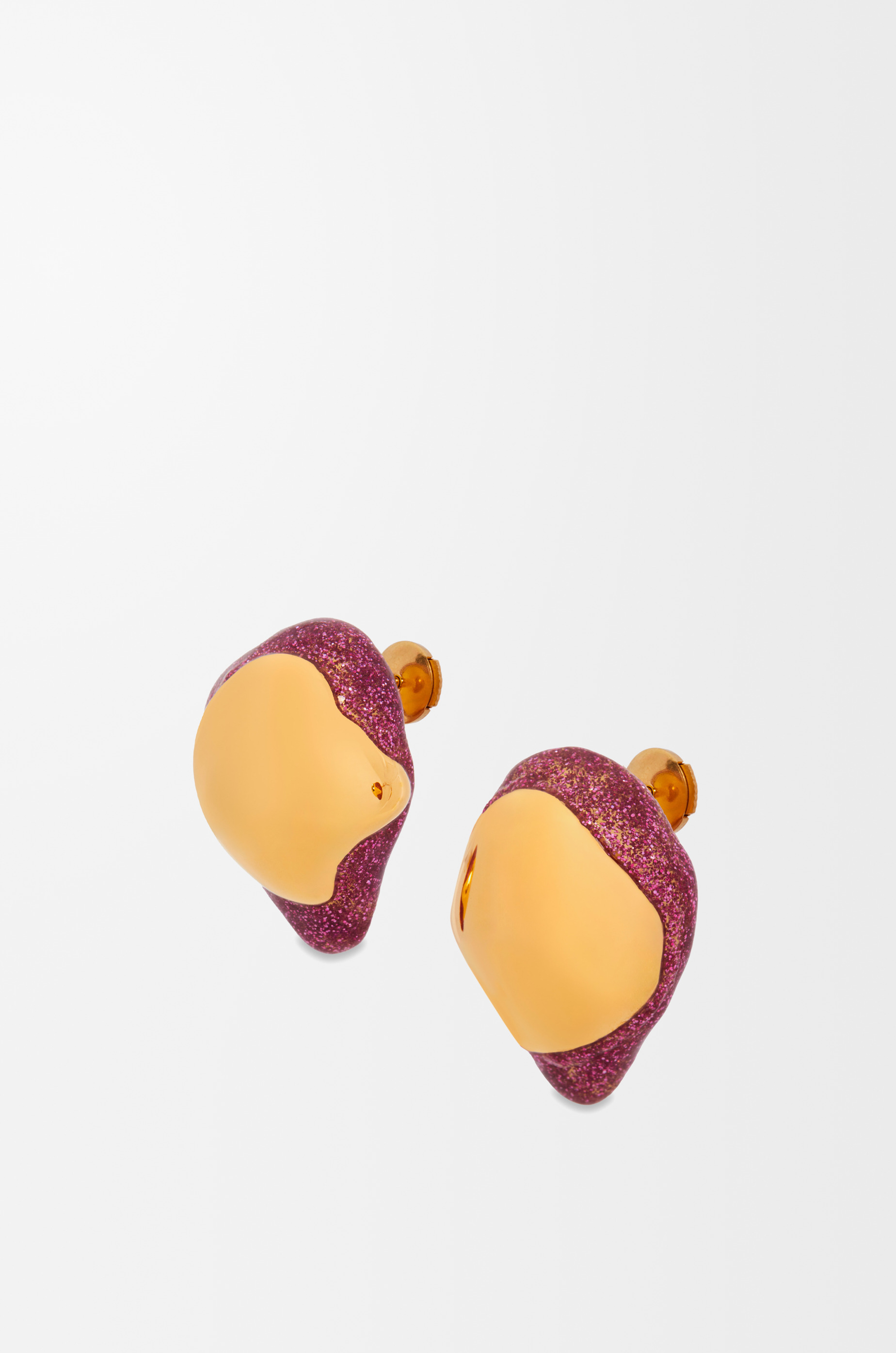 Foam Drip earrings in sterling silver and enamel - 3