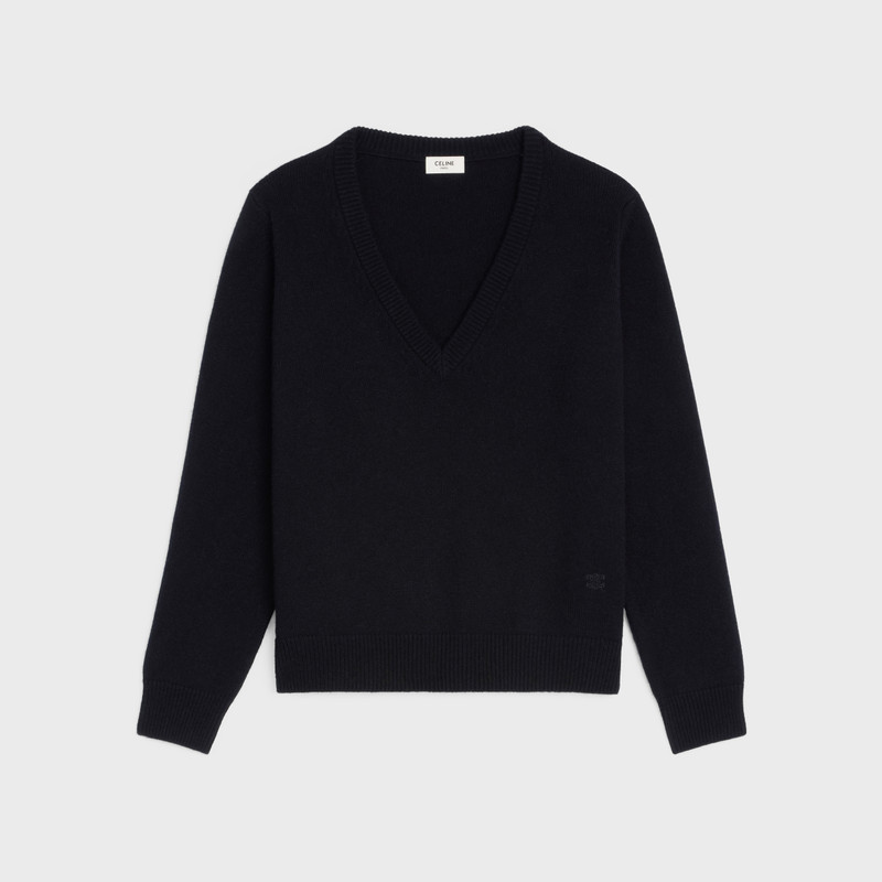 TRIOMPHE V-NECK SWEATER IN HERITAGE CASHMERE 1
