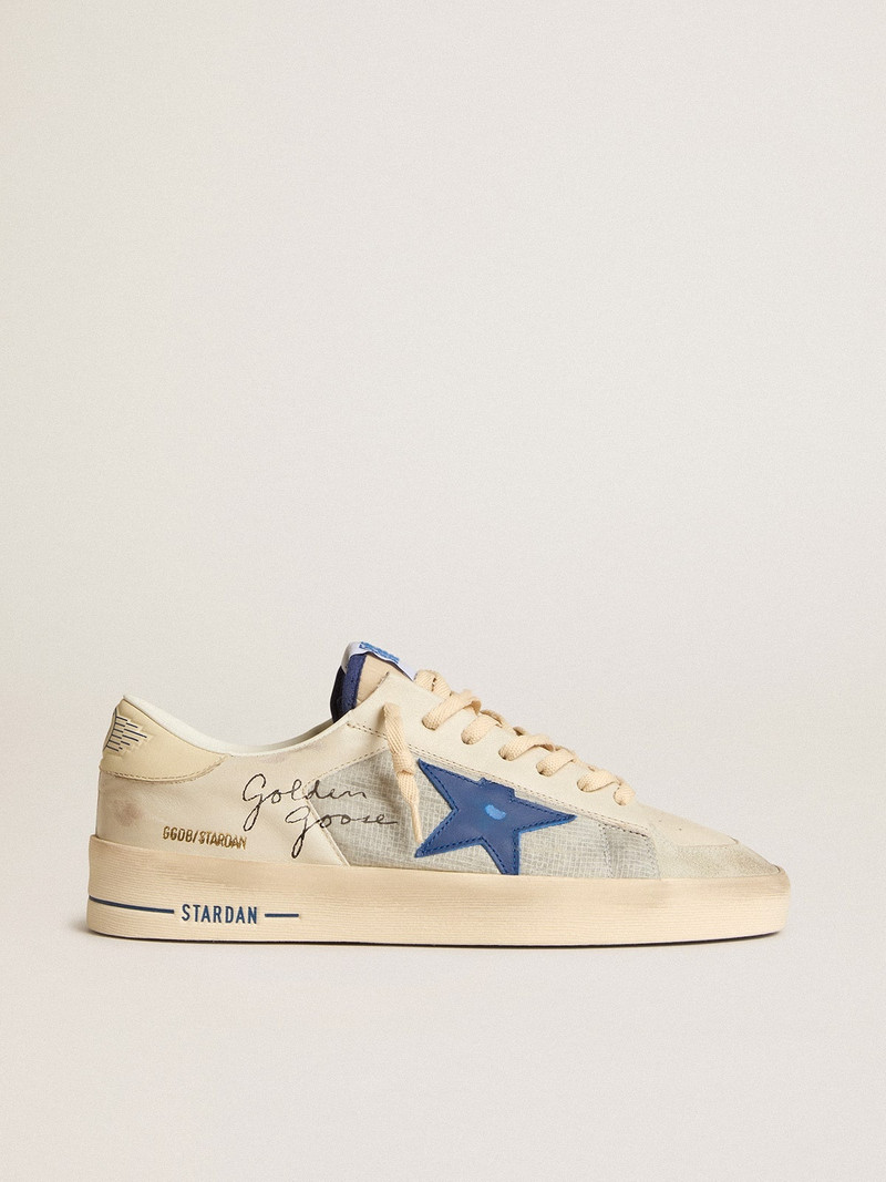 Stardan 에 나일론 와 blue leather 스타 과 ivory leather heel 탭 - 1