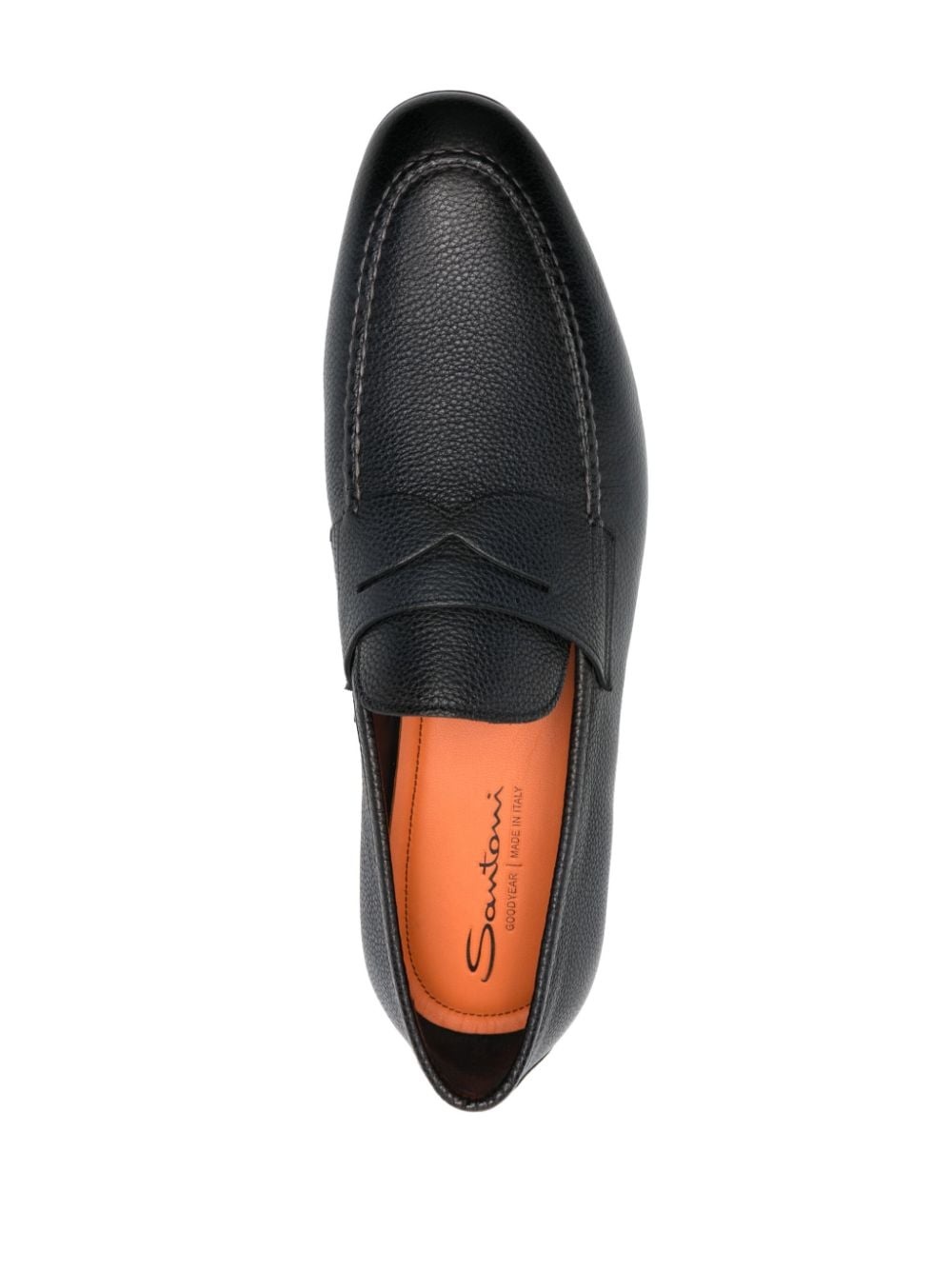 penny-slot leather loafers - 4