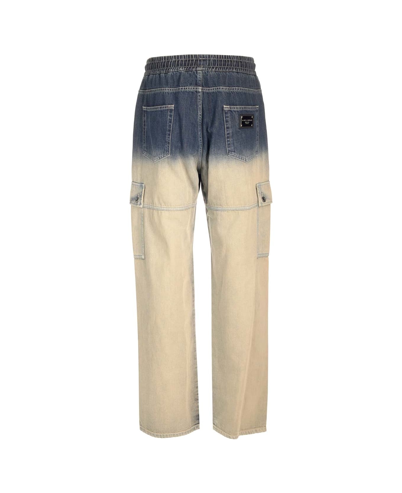 Degrade' Denim Cargo Jeans - 2