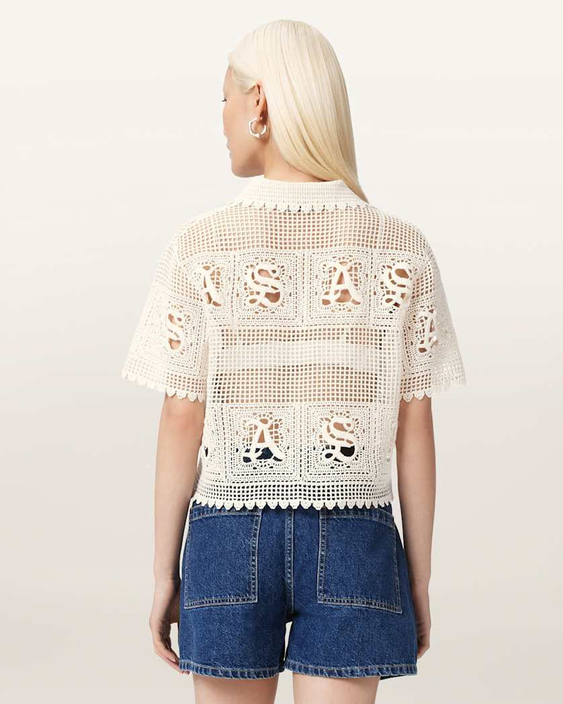KYRA CROCHET CROPPED POLO 6