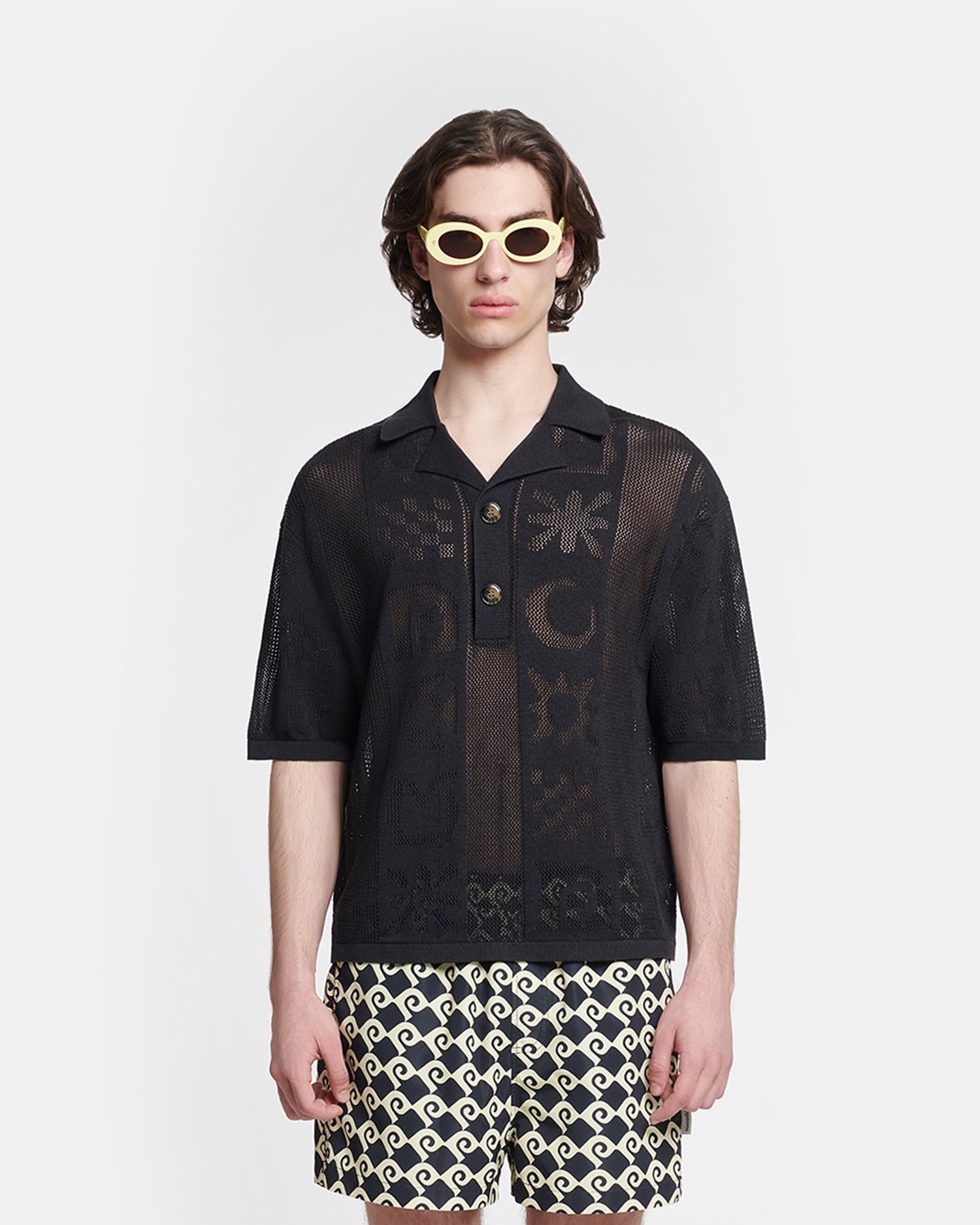 Paper-Crochet Polo Shirt - 2