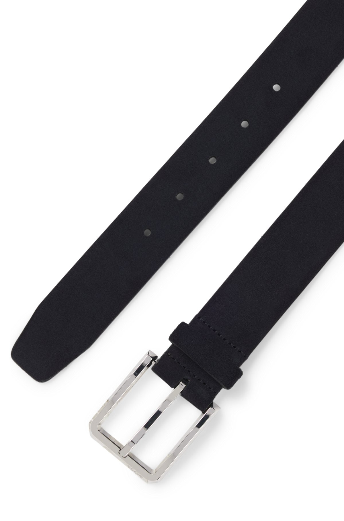 SUEDE BELT WITH POLISHED PIN BUCKLE - 3