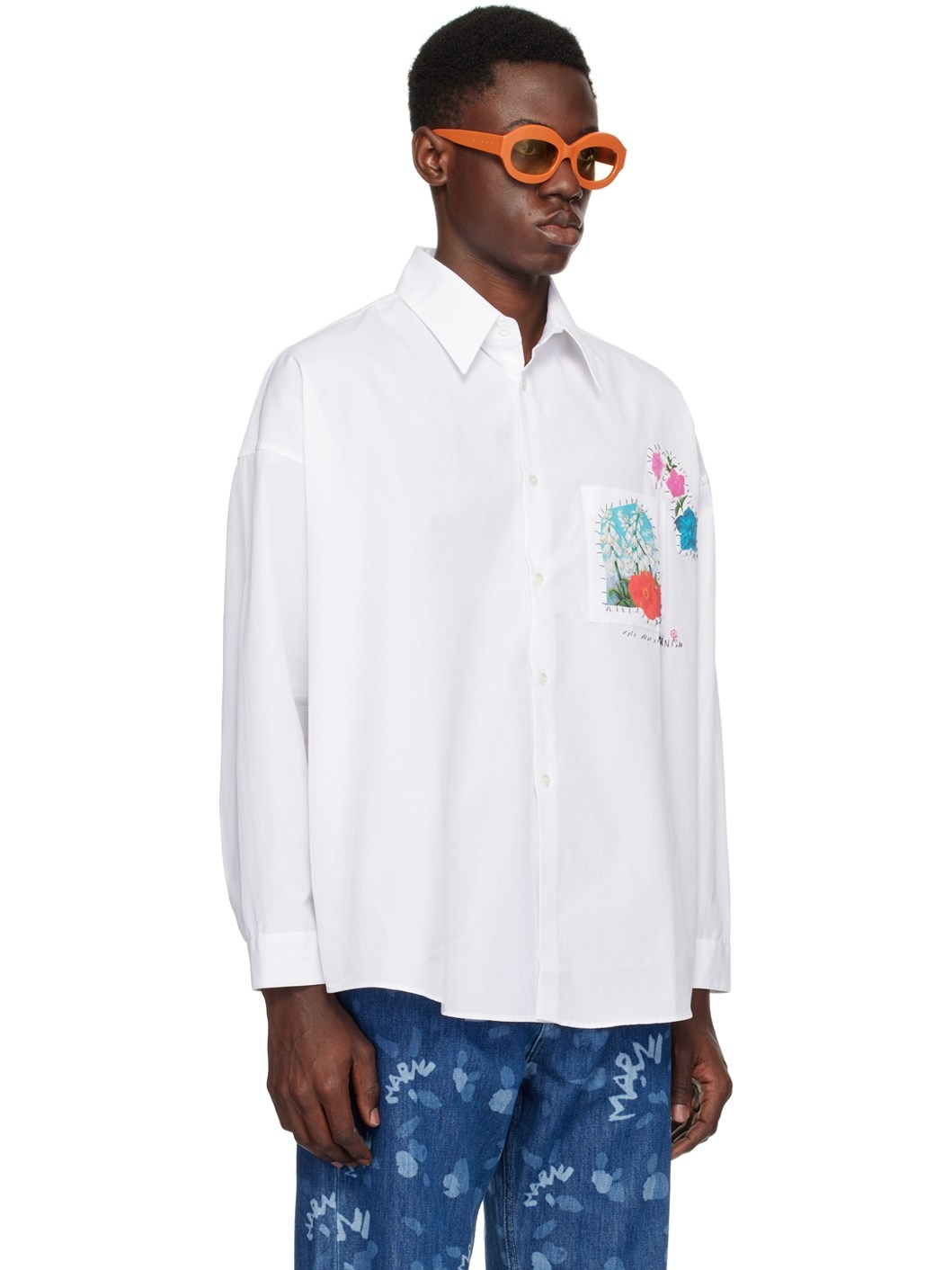 White Embroidered Shirt - 2