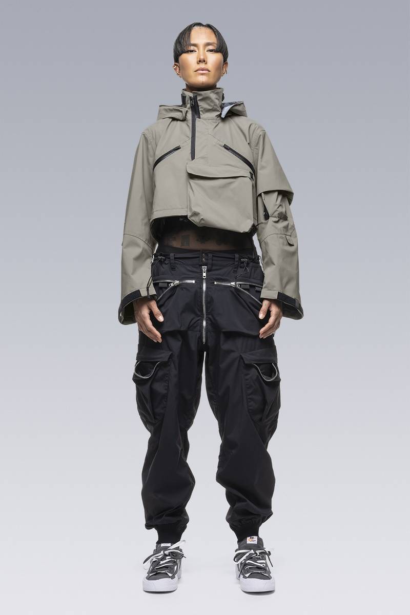 ACRONYM SAC-J6011 sacai / ACRONYM Crop Jacket Alpha Green | REVERSIBLE