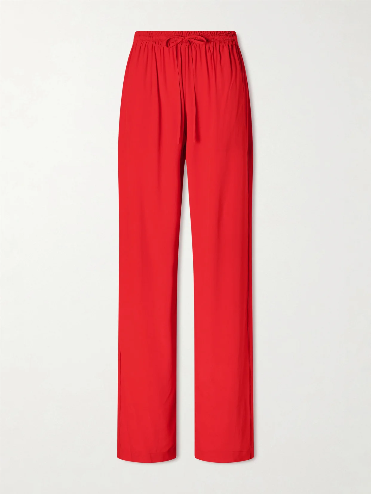 Tuileries Satin-trimmed Silk-tulle Straight-leg Pants - 1