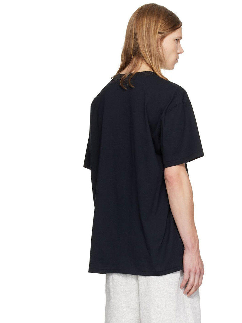Black Heavyweight Cotton Relaxed T-shirt 3