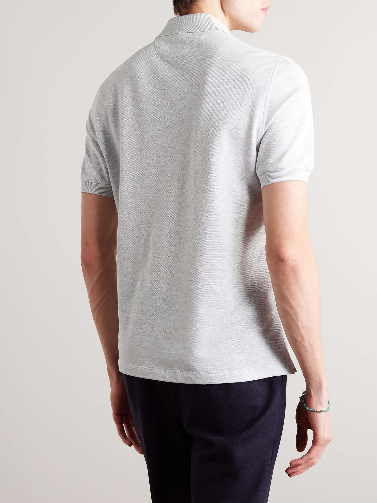 Logo-Print Cotton-Piqué Polo Shirt - 4