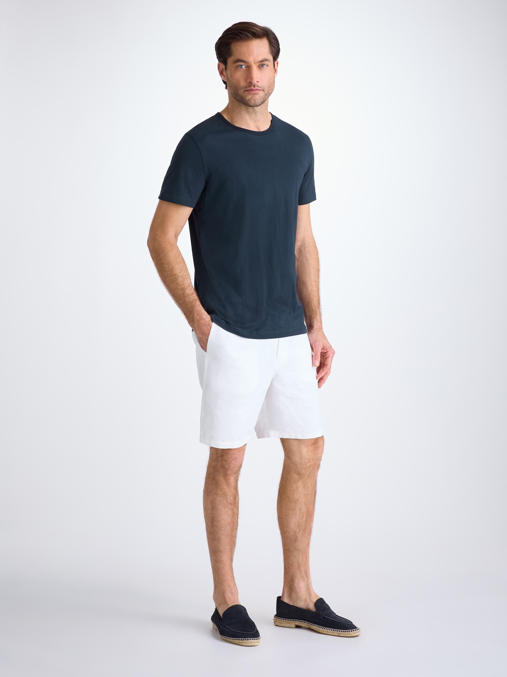 Men's T-Shirt Riley Pima Cotton Navy - 3