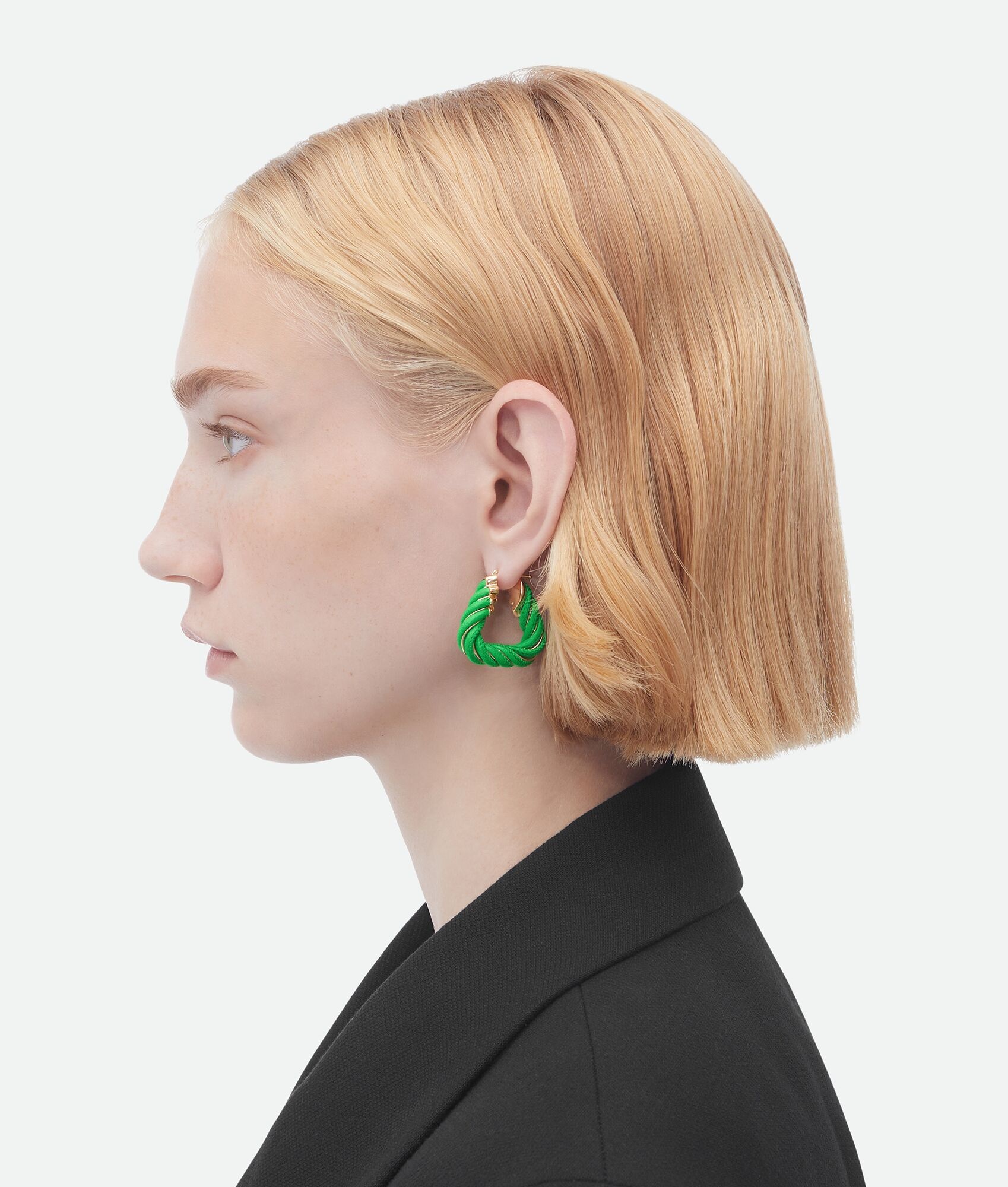 Twist Triangle Hoop Earrings - 3