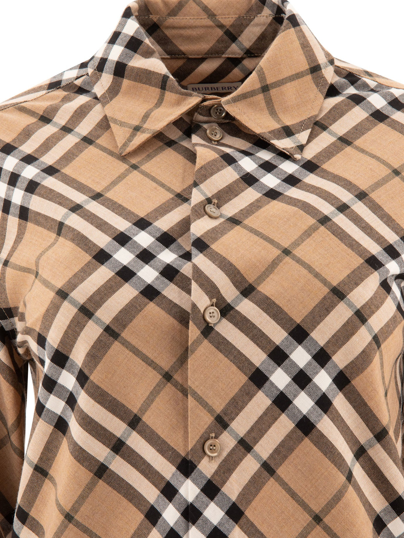 Burberry Wool Blend Shirt With Check Motif - 3