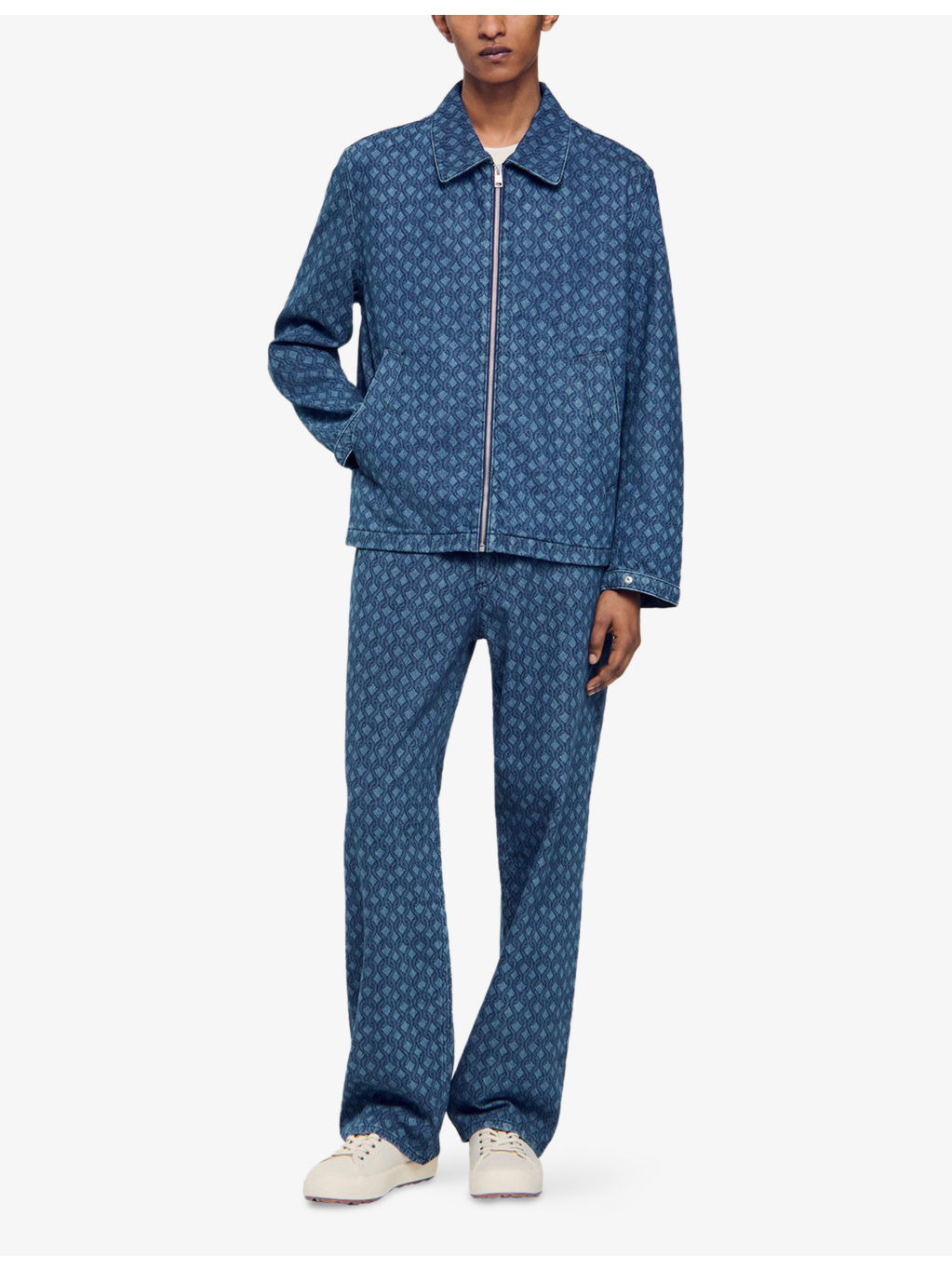 Rope-Motif Regular-Fit Denim Jacket - 2