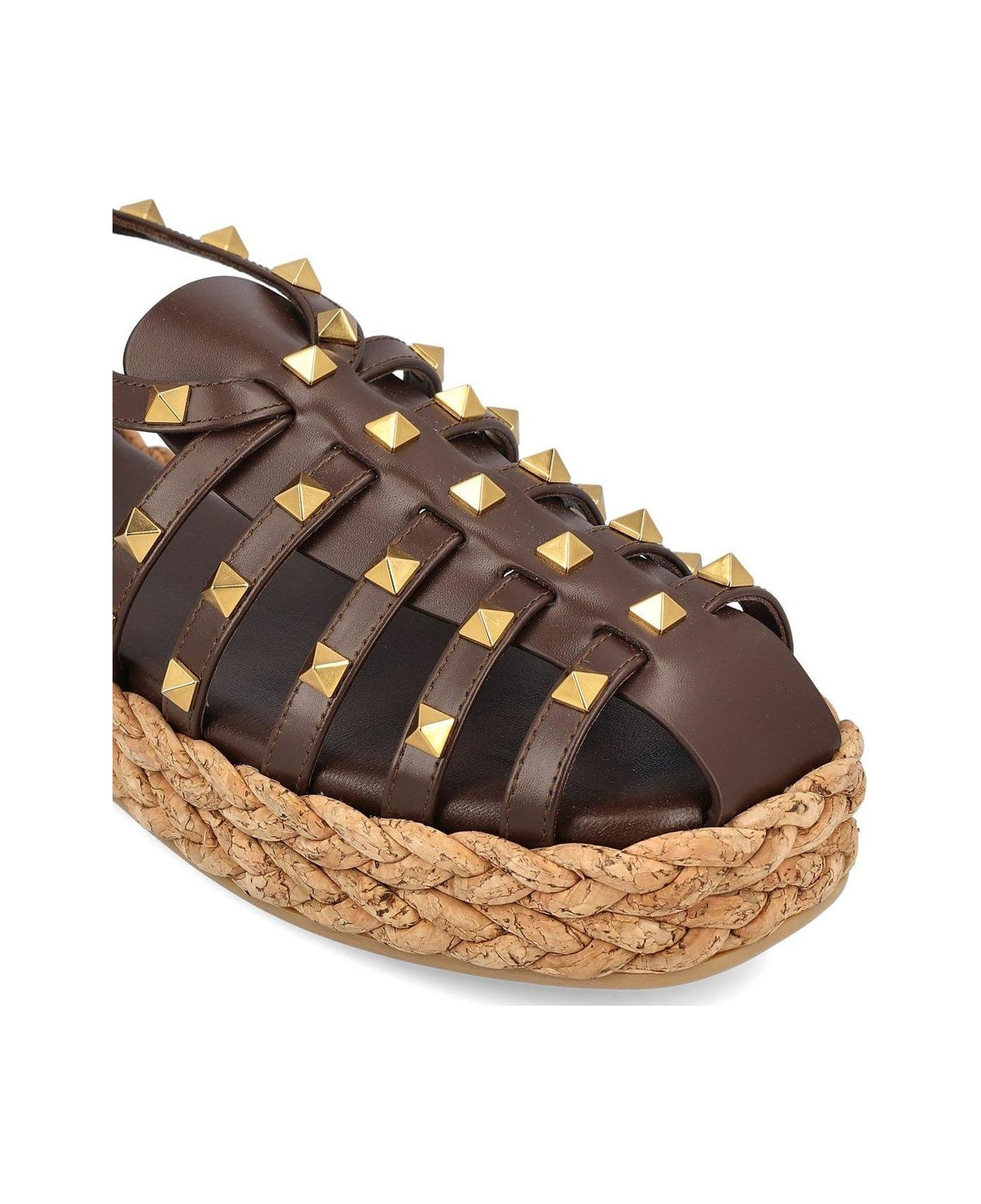 Garavani Rockstud Buckle Detailed Flat Shoes - 4