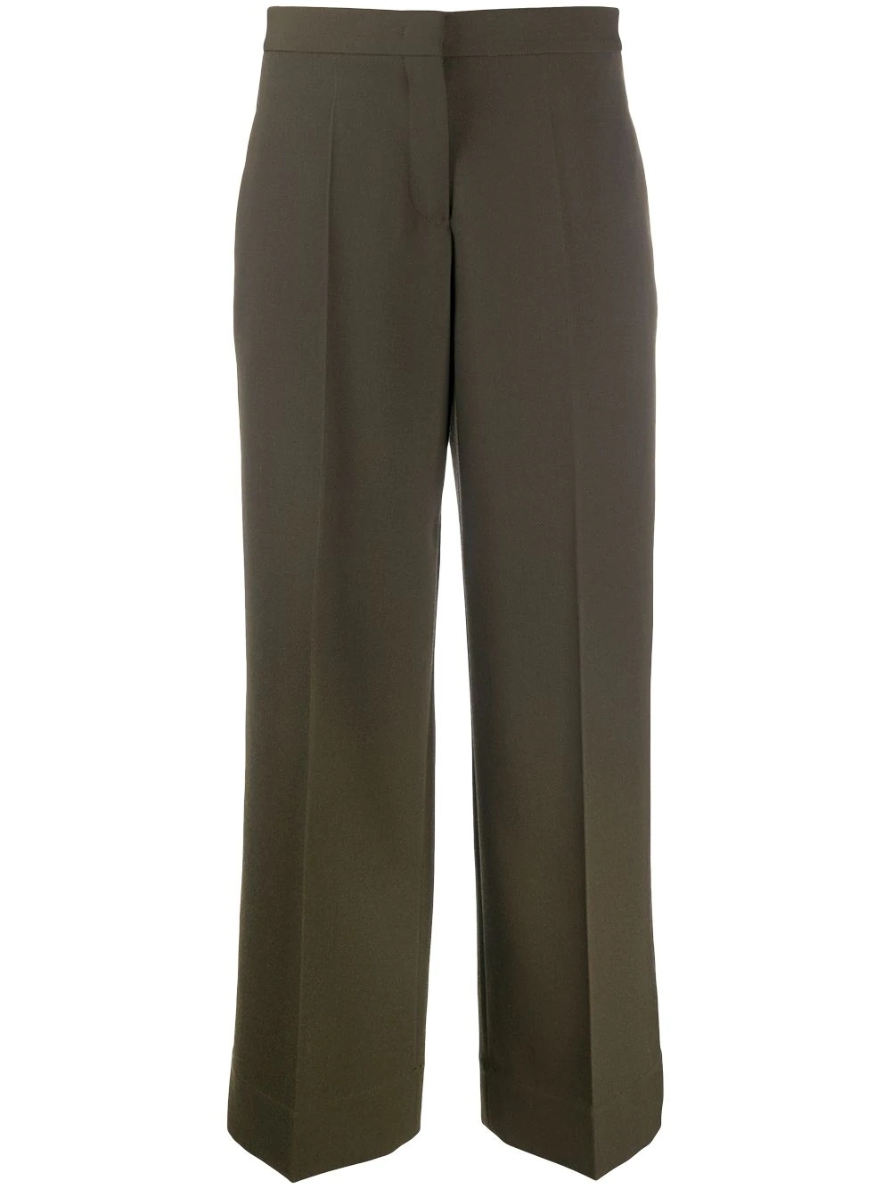 high-waist flared trousers - 1