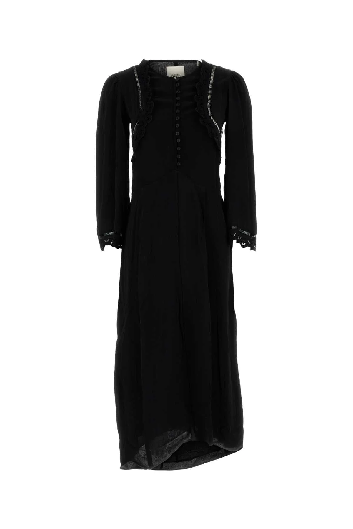 Isabel Marant Women Black Crepe Faustina Dress - 1