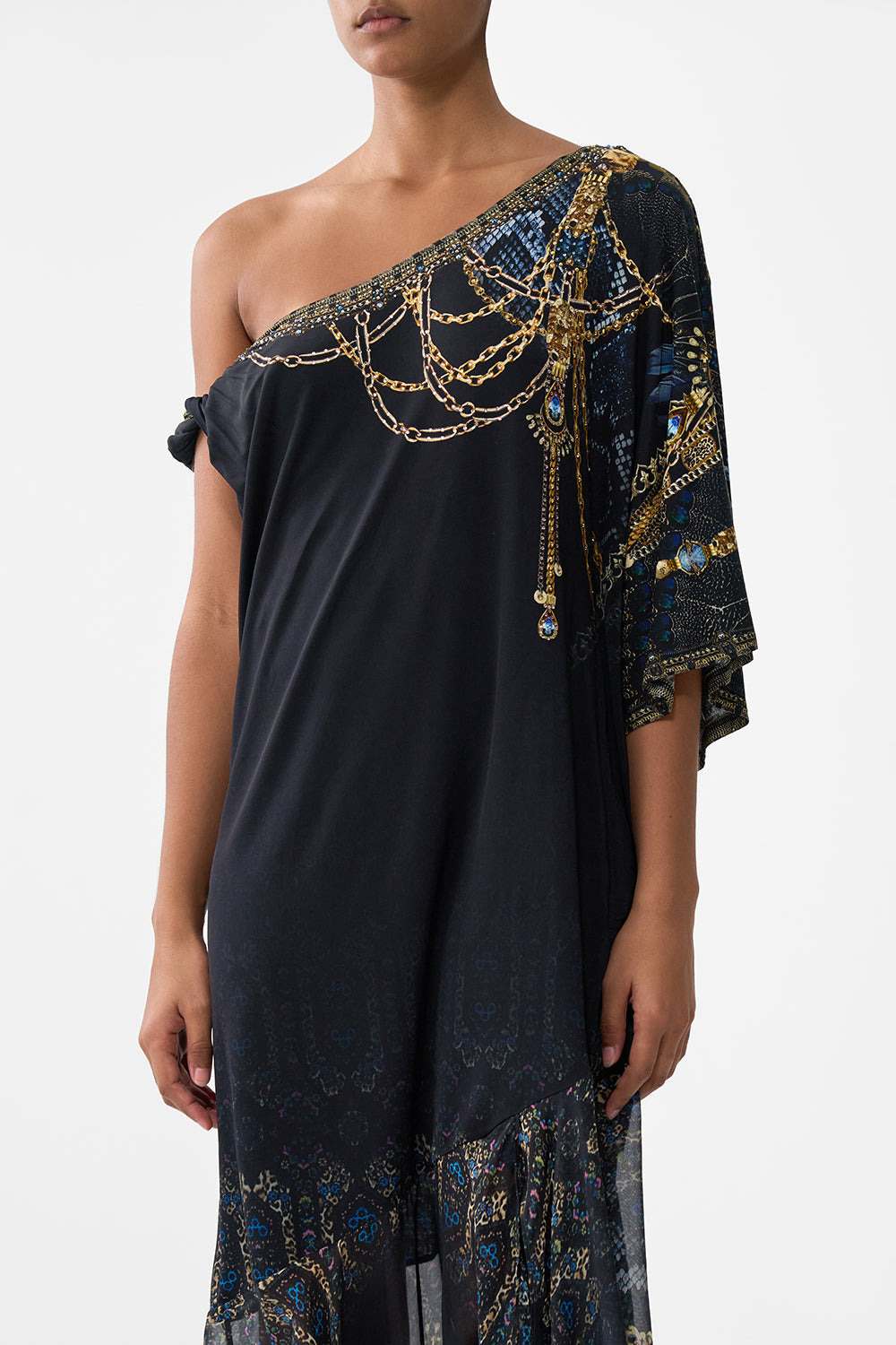 TWISTED ONE SHOULDER DRESS - 5