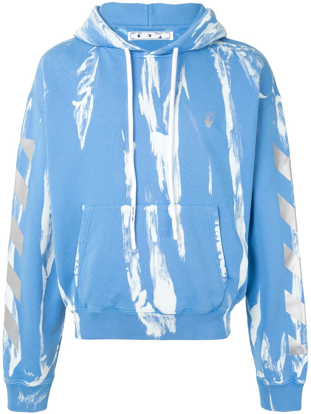 reflective Arrows tie-dye hoodie - 1