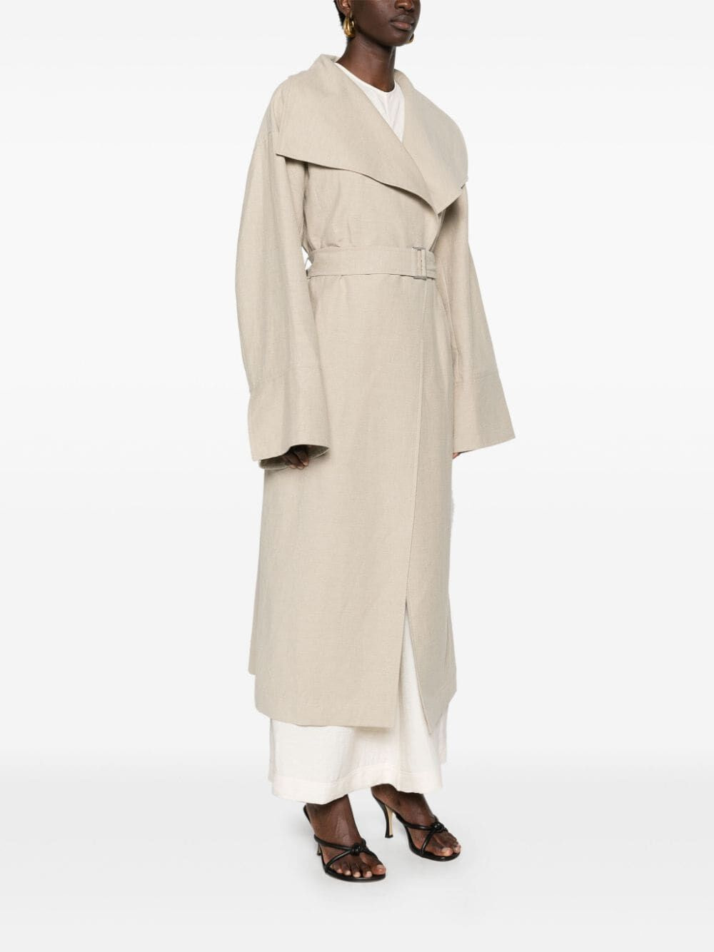 Toteme Women Signature Linen Blend Coat - 3
