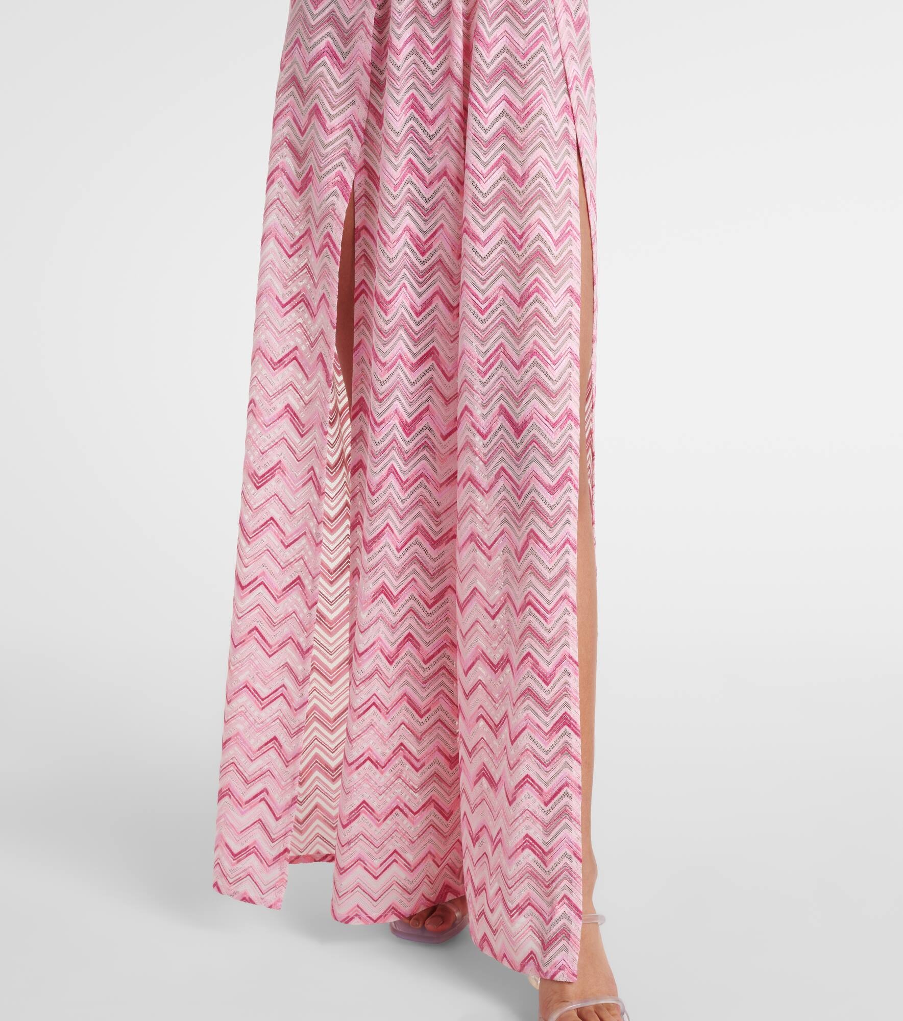 Zigzag halterneck jumpsuit - 5