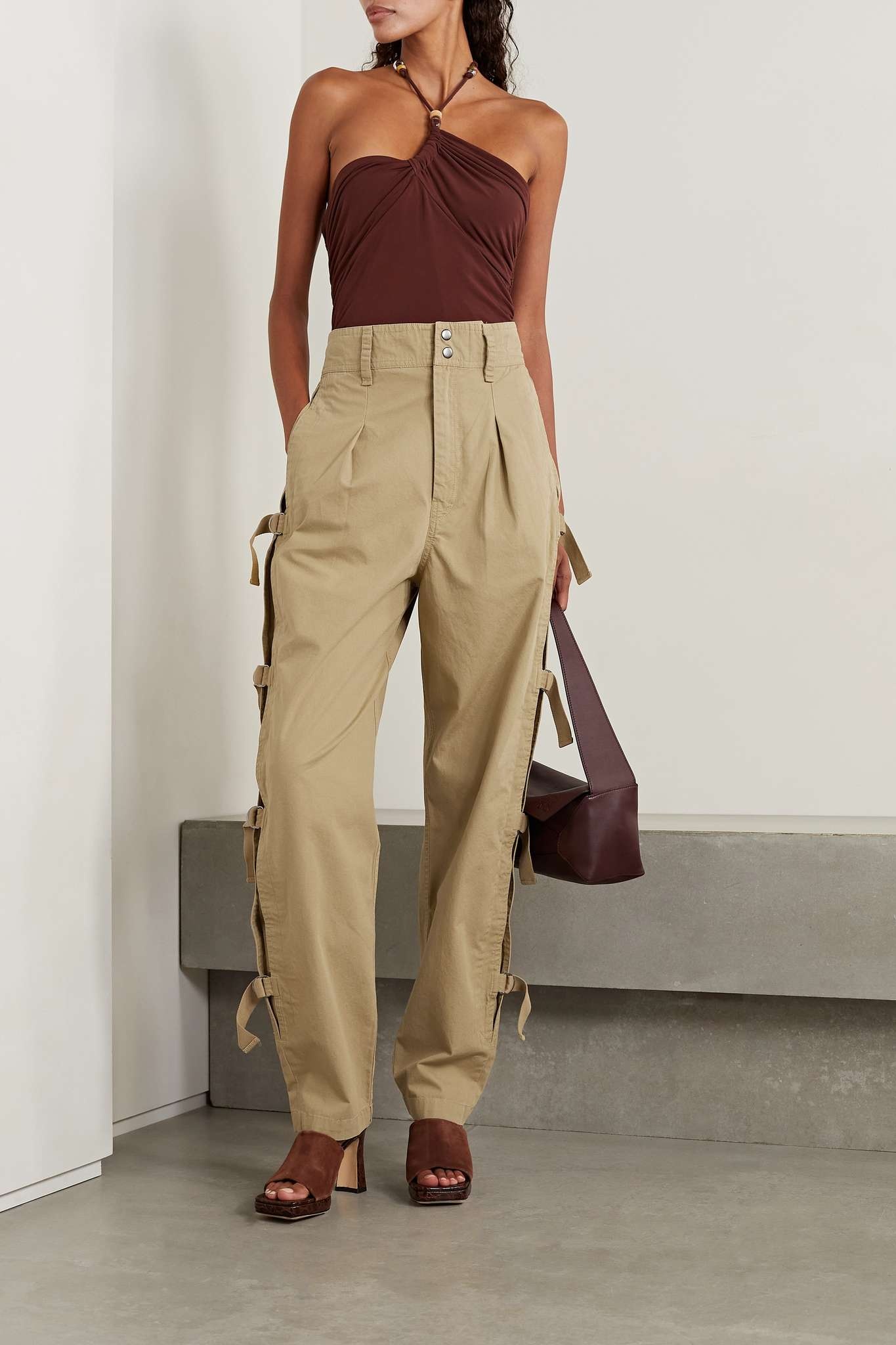 Keowina cotton-canvas tapered pants - 2