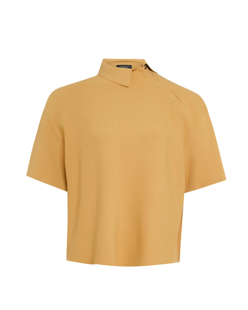 KNITTED RUGBY TOP CAMEL 8