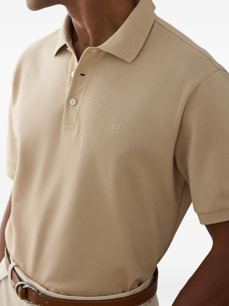 logo-embroidered polo shirt 4