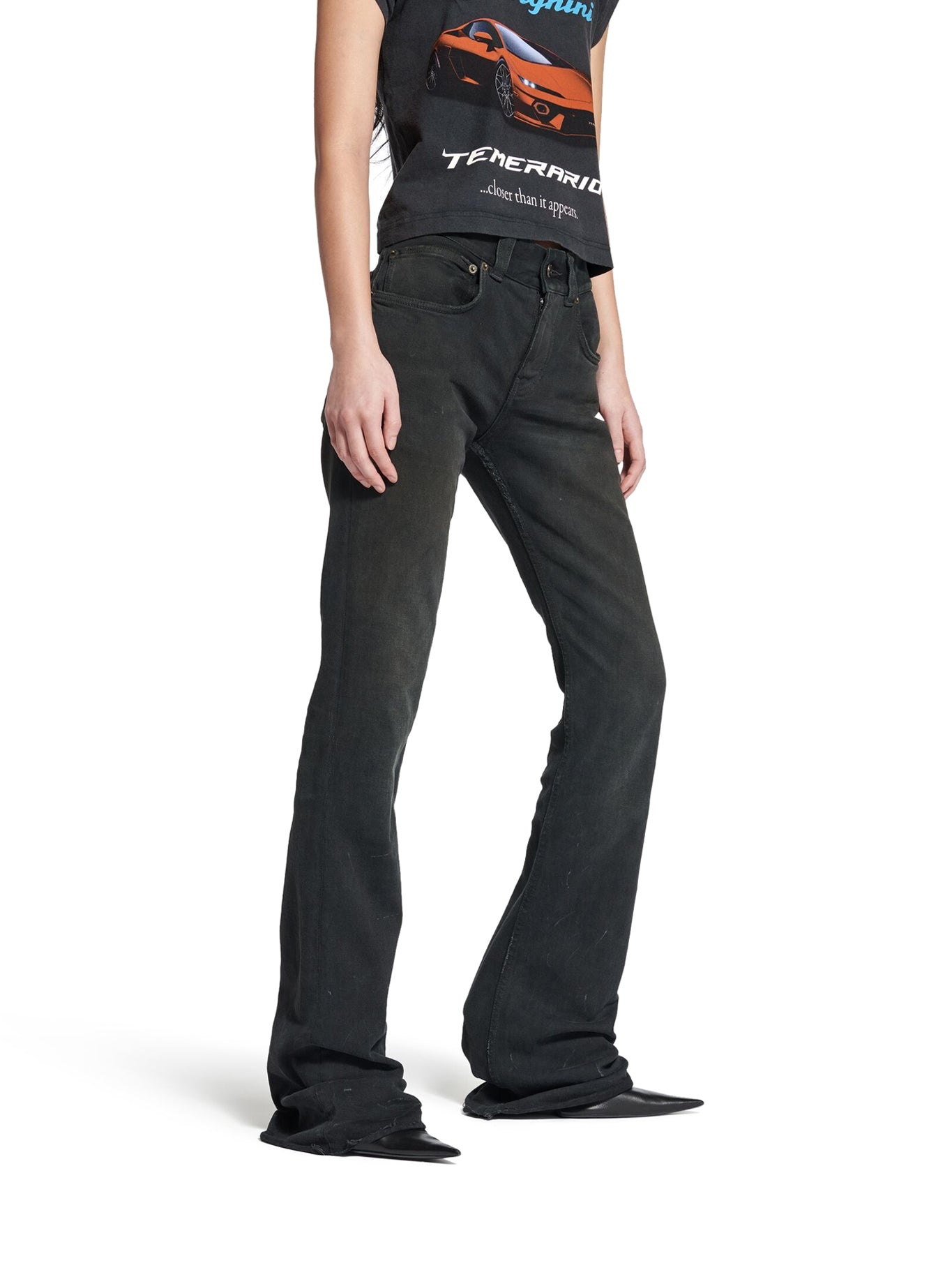 SLIM FIT BOOTCUT PANTS - 4