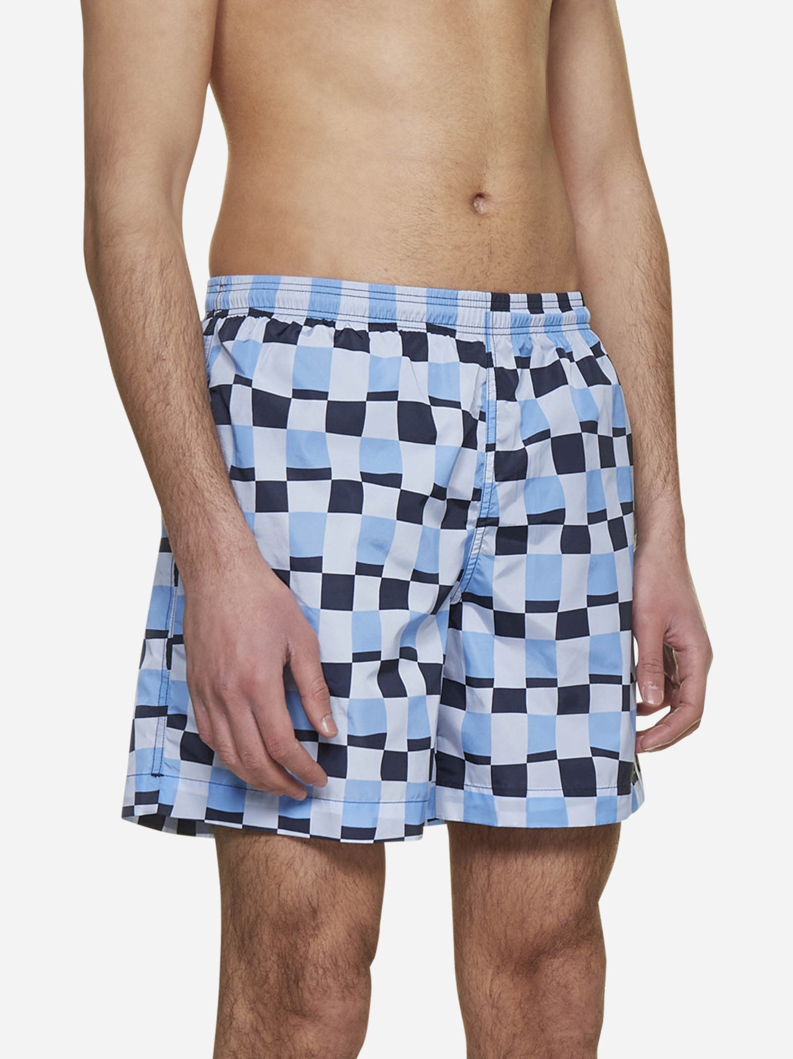 Printed nylon swim shorts - 3