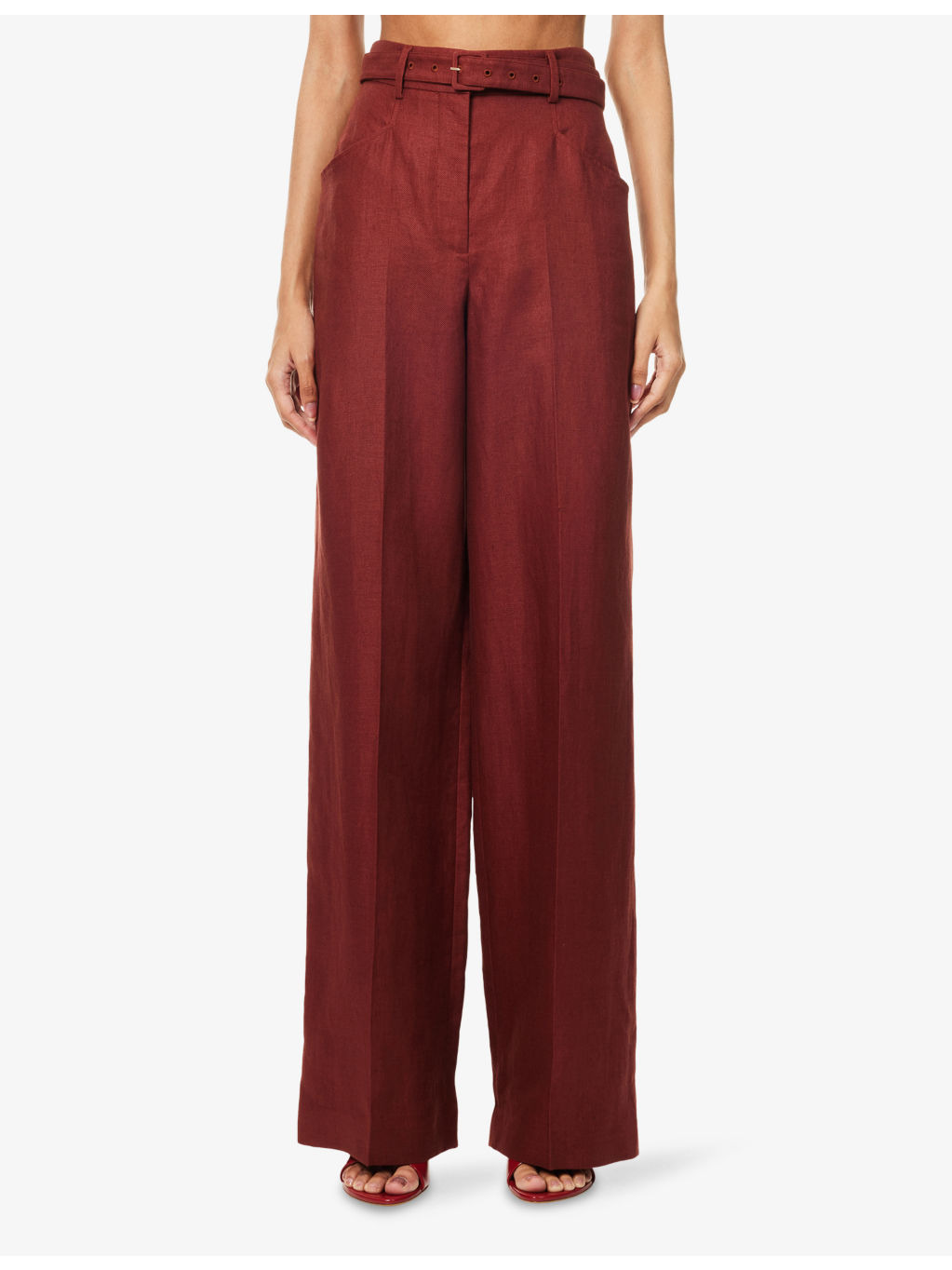 Norman Wide-Leg Linen Trousers - 3