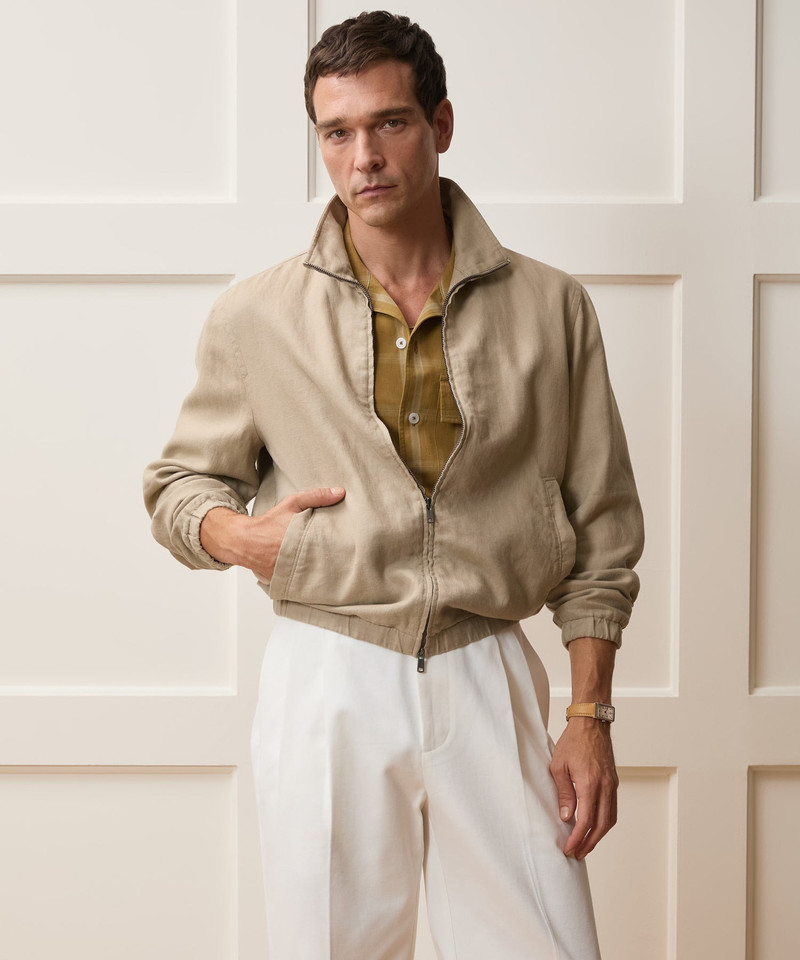 TODD SNYDER Linen Dad Jacket outlook