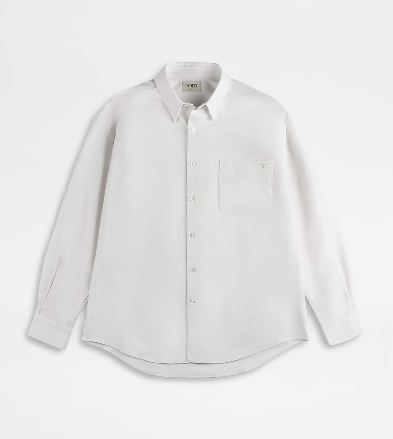 RELAXED FIT SHIRT IN OXFORD - WHITE 1