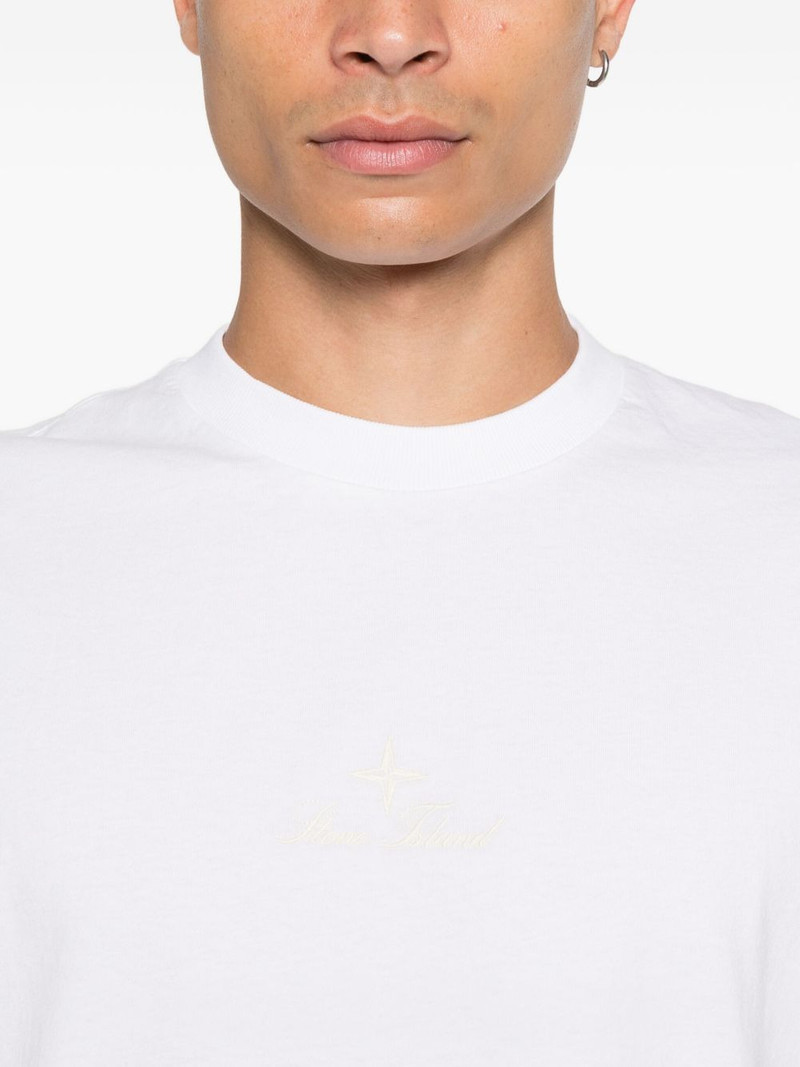 logo-embroidered T-shirt 5