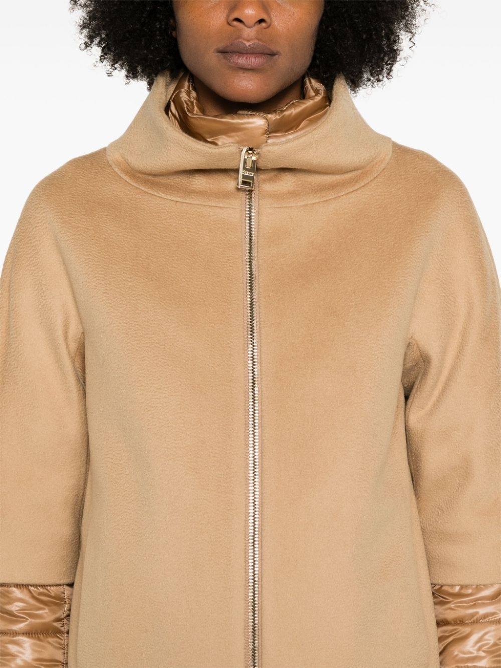 detachable-panels virgin-wool coat - 5