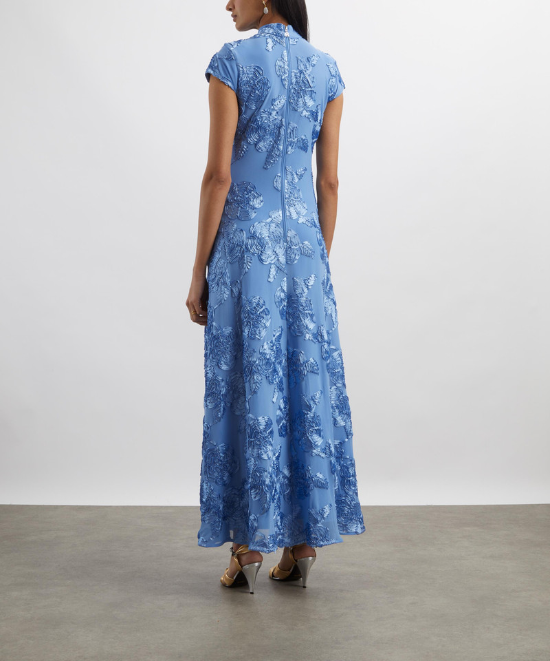Floral-Embroidered Maxi Dress 4