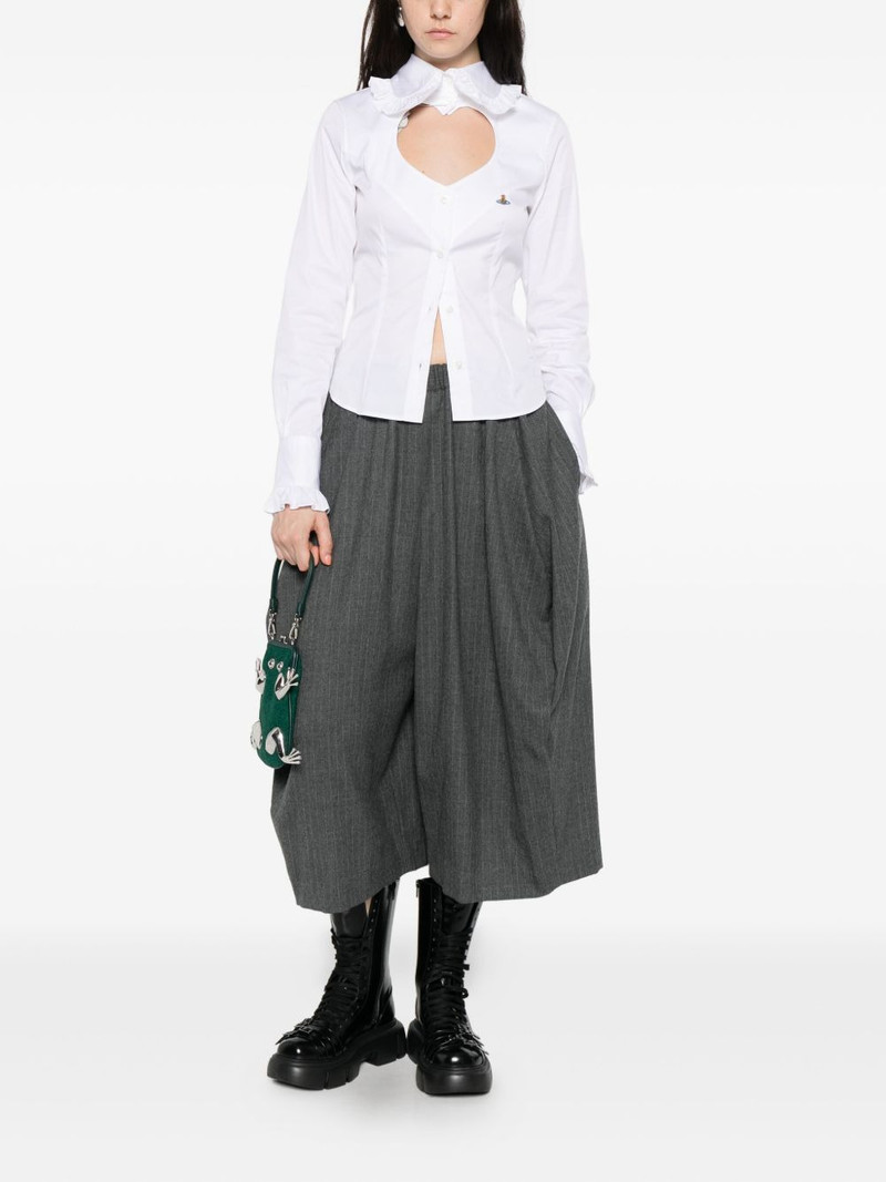 Comme Des Garçons wide-leg cropped trousers outlook