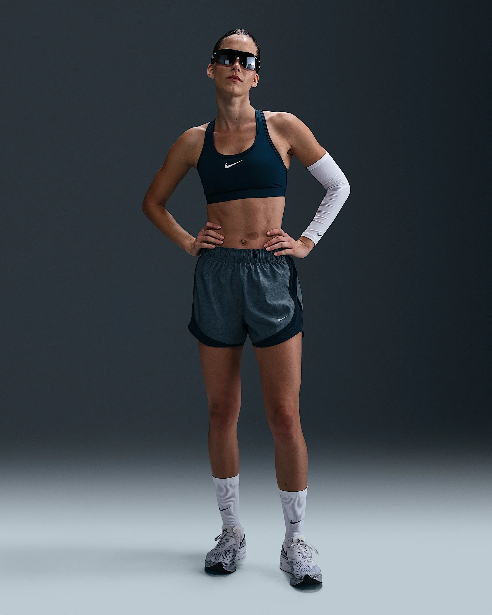 Nike Tempo Women's Dri-FIT Mid-Rise Brief-Lined Running Shorts - 1