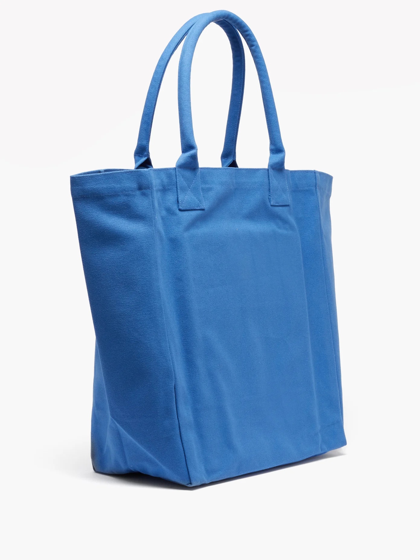 Yenky logo-flocked cotton-canvas tote bag - 4