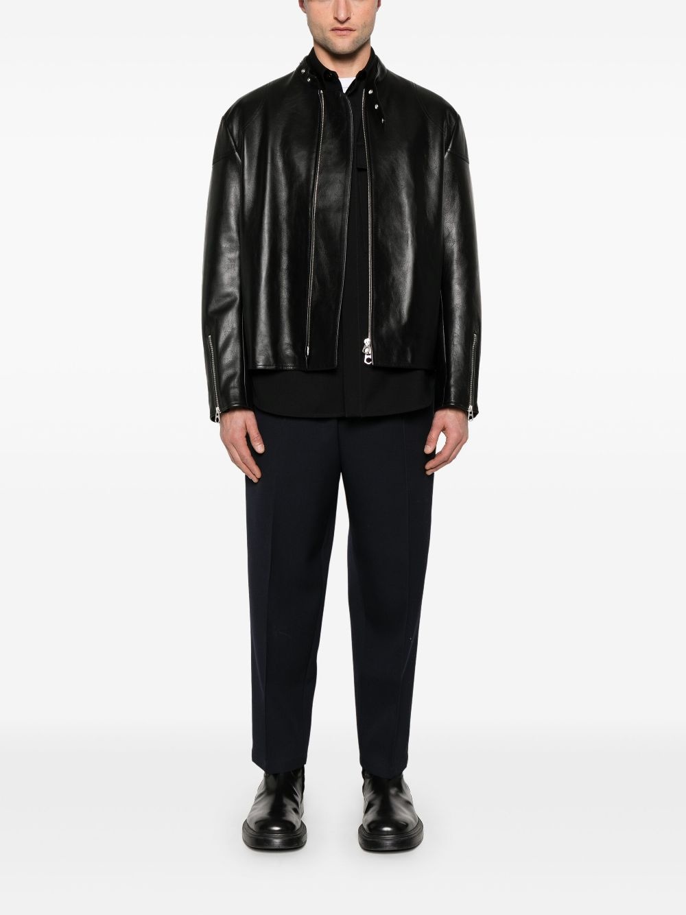 gabardine wool trousers - 2