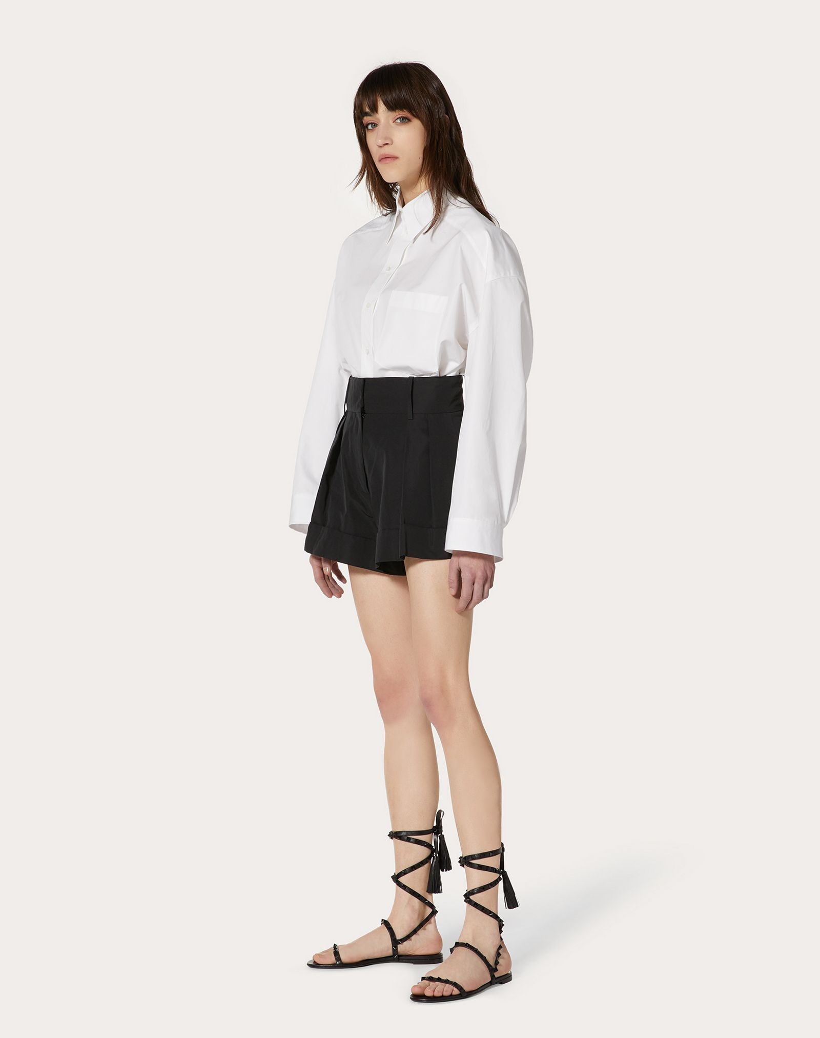 Cropped Compact Poplin Shirt - 2