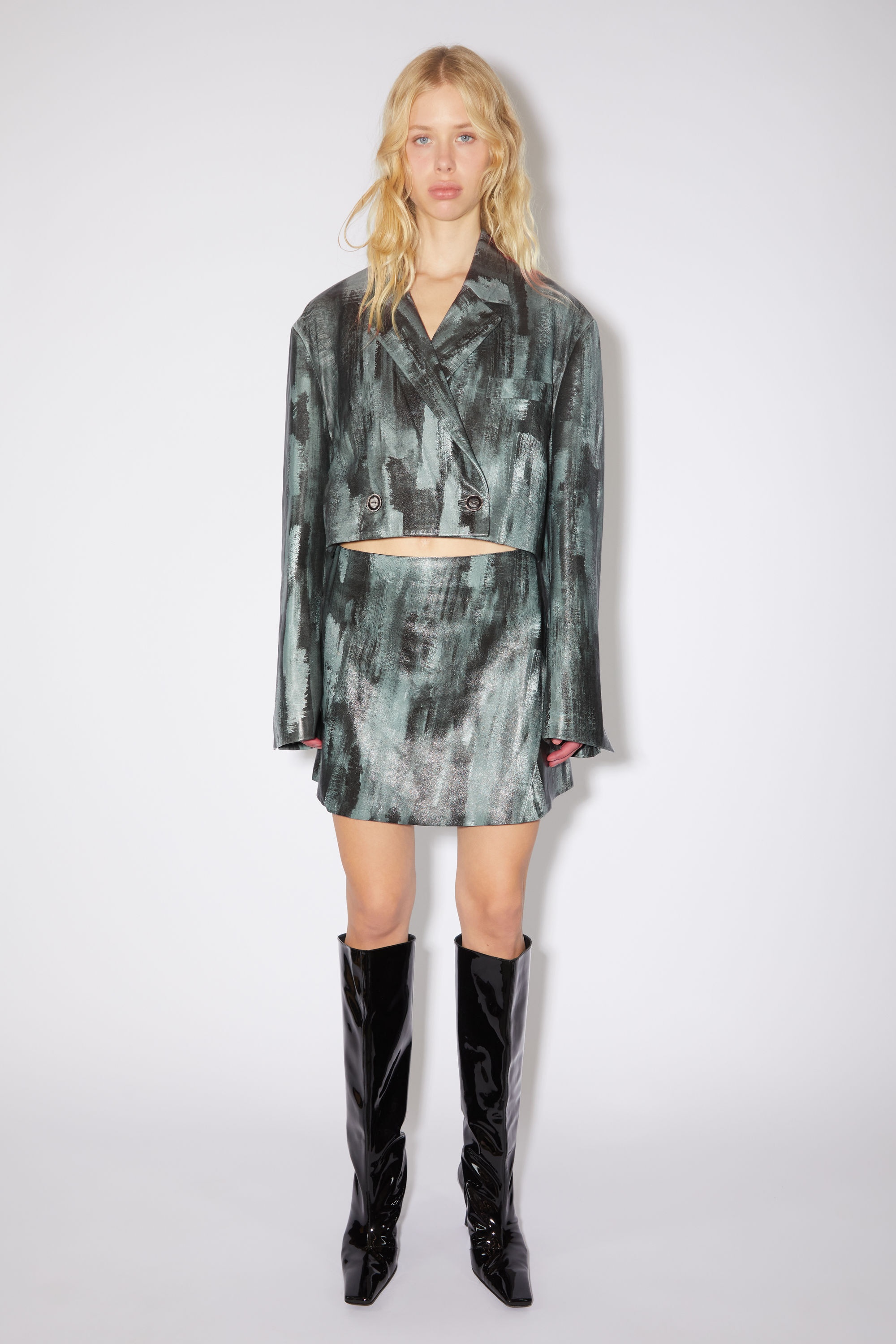 Leather skirt - Black - 3