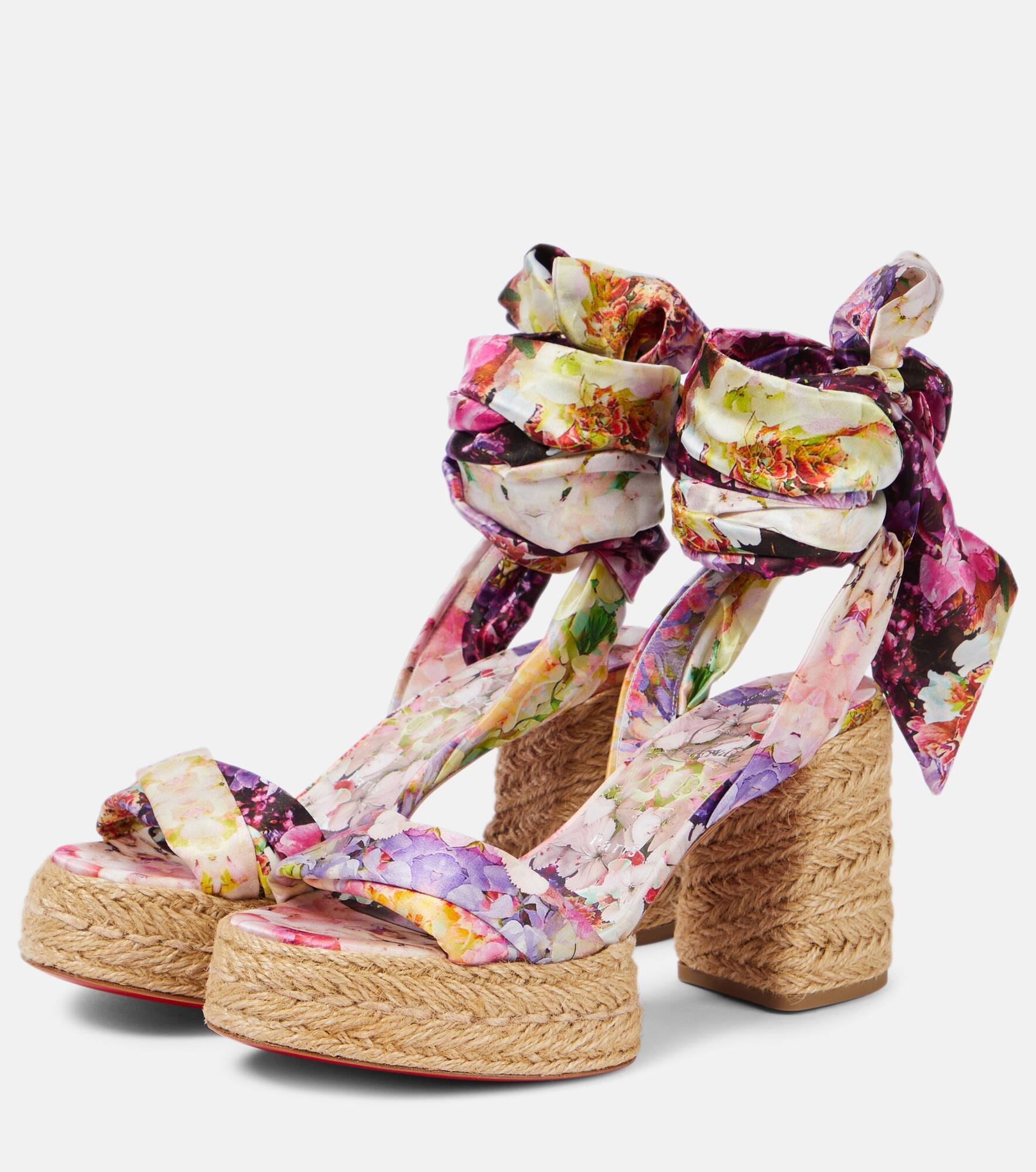 Mariza Du Desert 70 floral satin sandals - 5